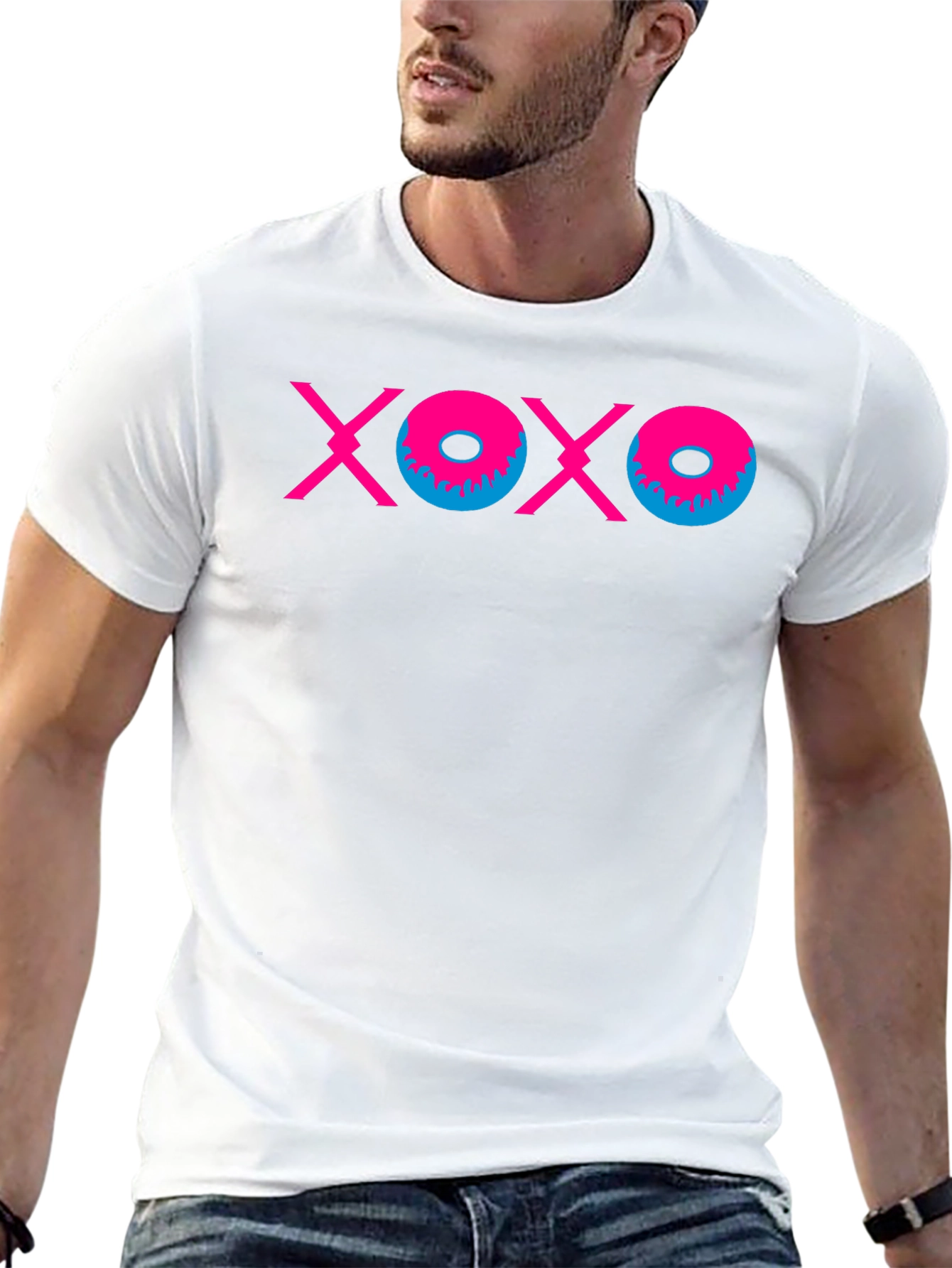 XOXO Graphic Tee - Trendy Hugs & Kisses T-Shirt