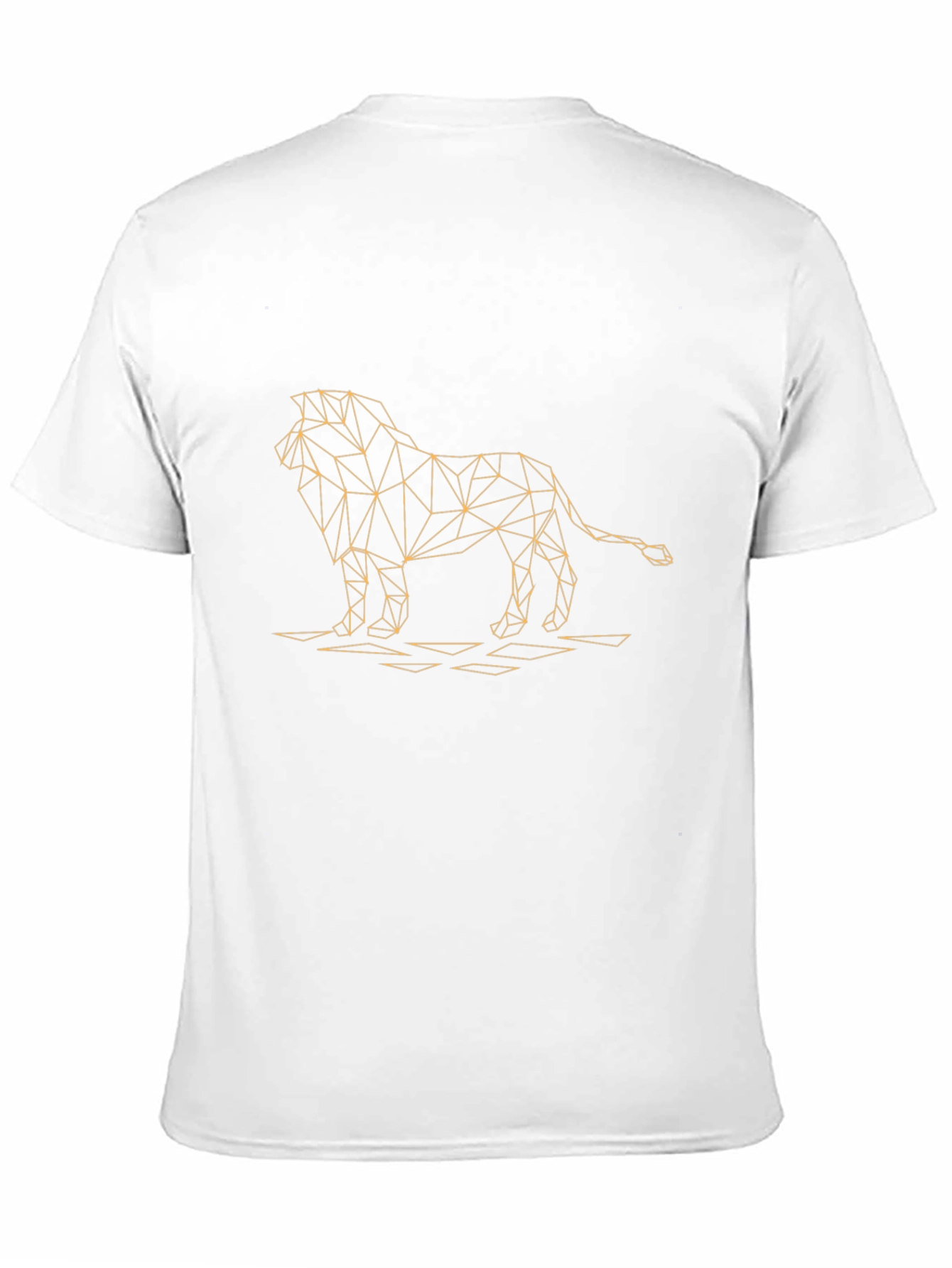 Geometric Lion Graphic Tee - Modern Style