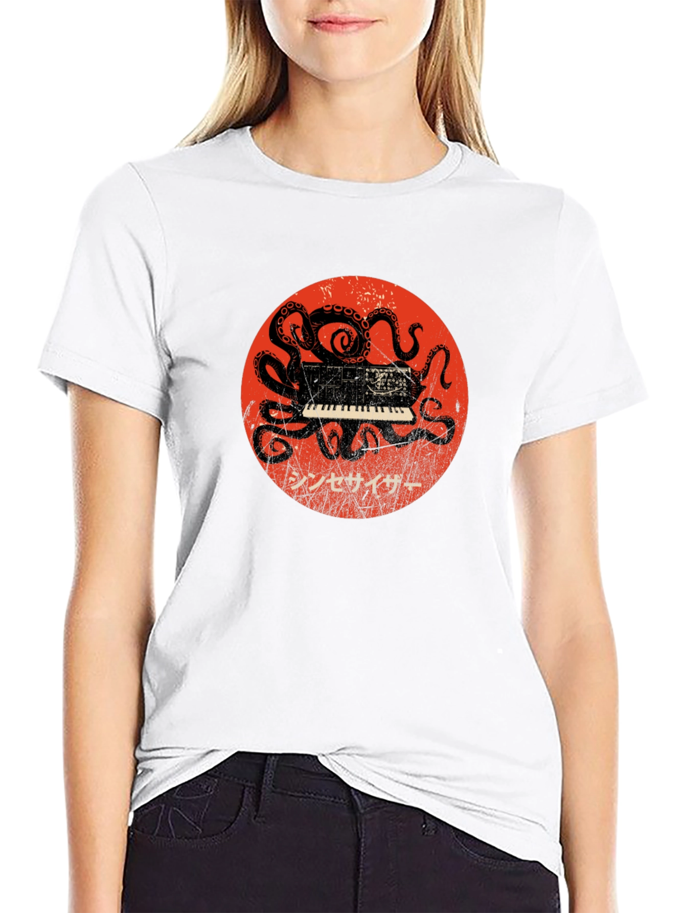 Octopus Synth Graphic Tee - Unique Music Lover Shirt
