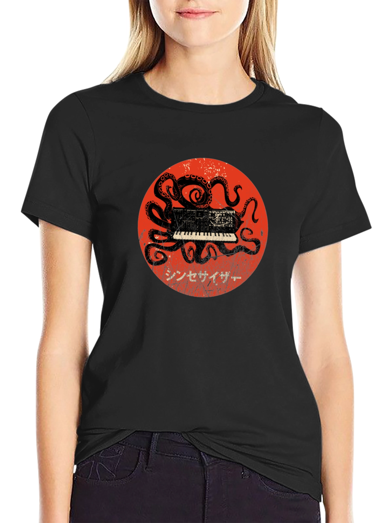 Octopus Synth Graphic Tee - Unique Music Lover Shirt