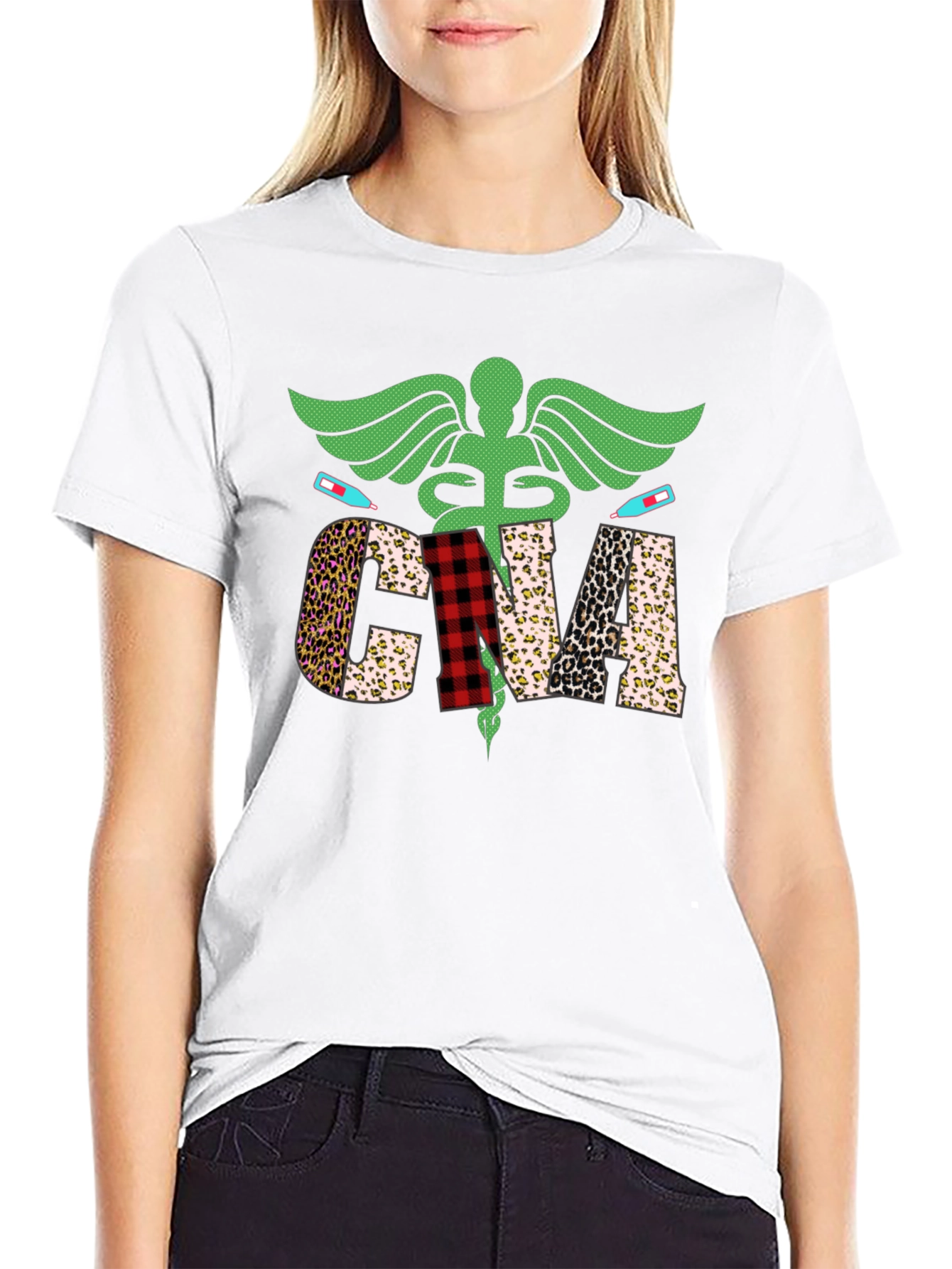 CNA Patterned Graphic Tee