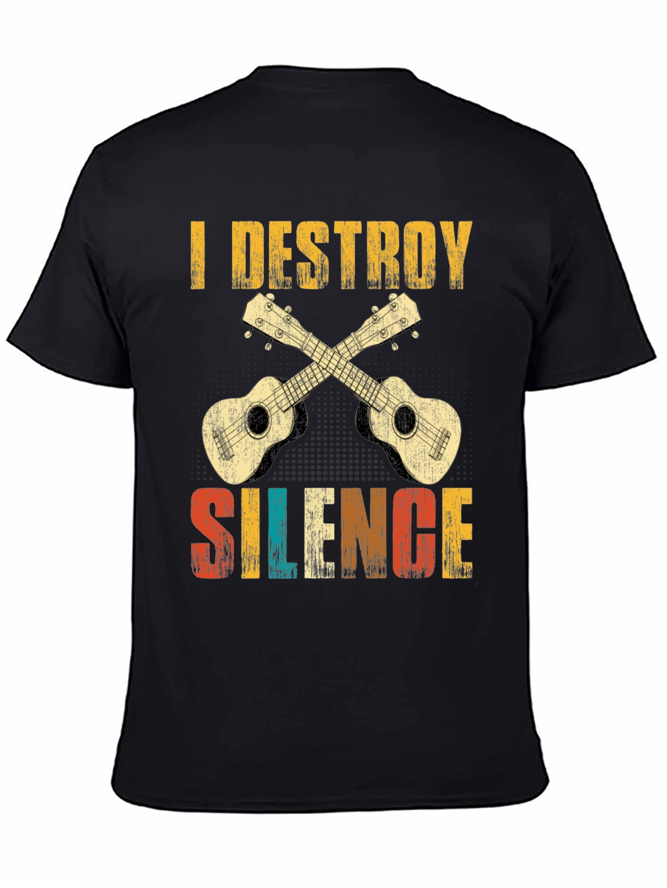 I Destroy Silence Ukulele T-Shirt