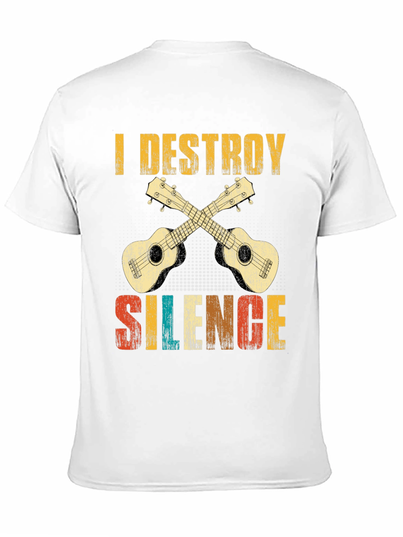 I Destroy Silence Ukulele T-Shirt
