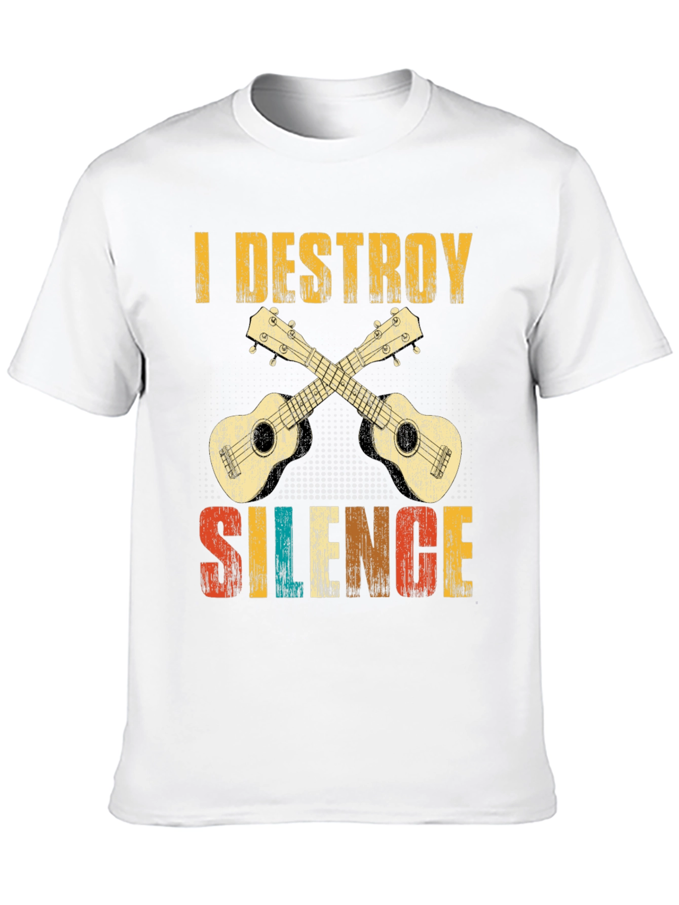 I Destroy Silence Ukulele T-Shirt