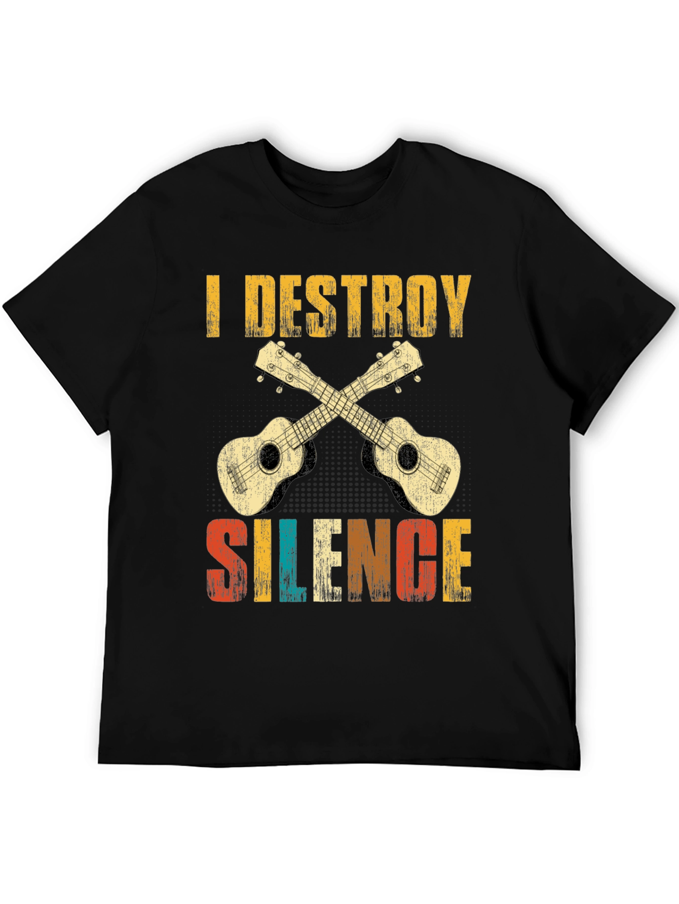 I Destroy Silence Ukulele T-Shirt