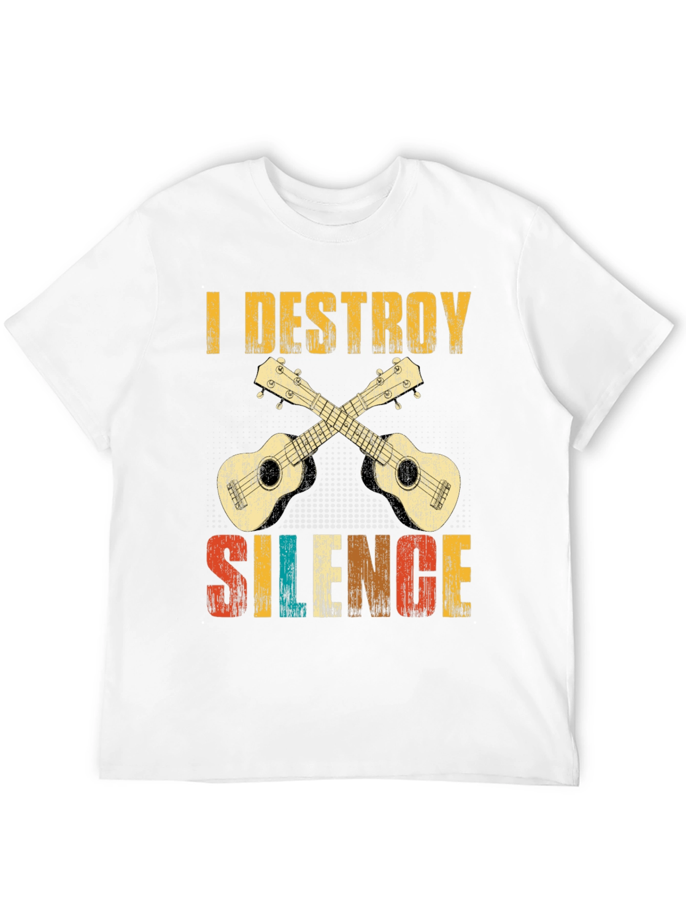 I Destroy Silence Ukulele T-Shirt