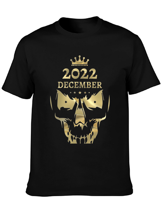 December 2022 Skull Graphic T-Shirt