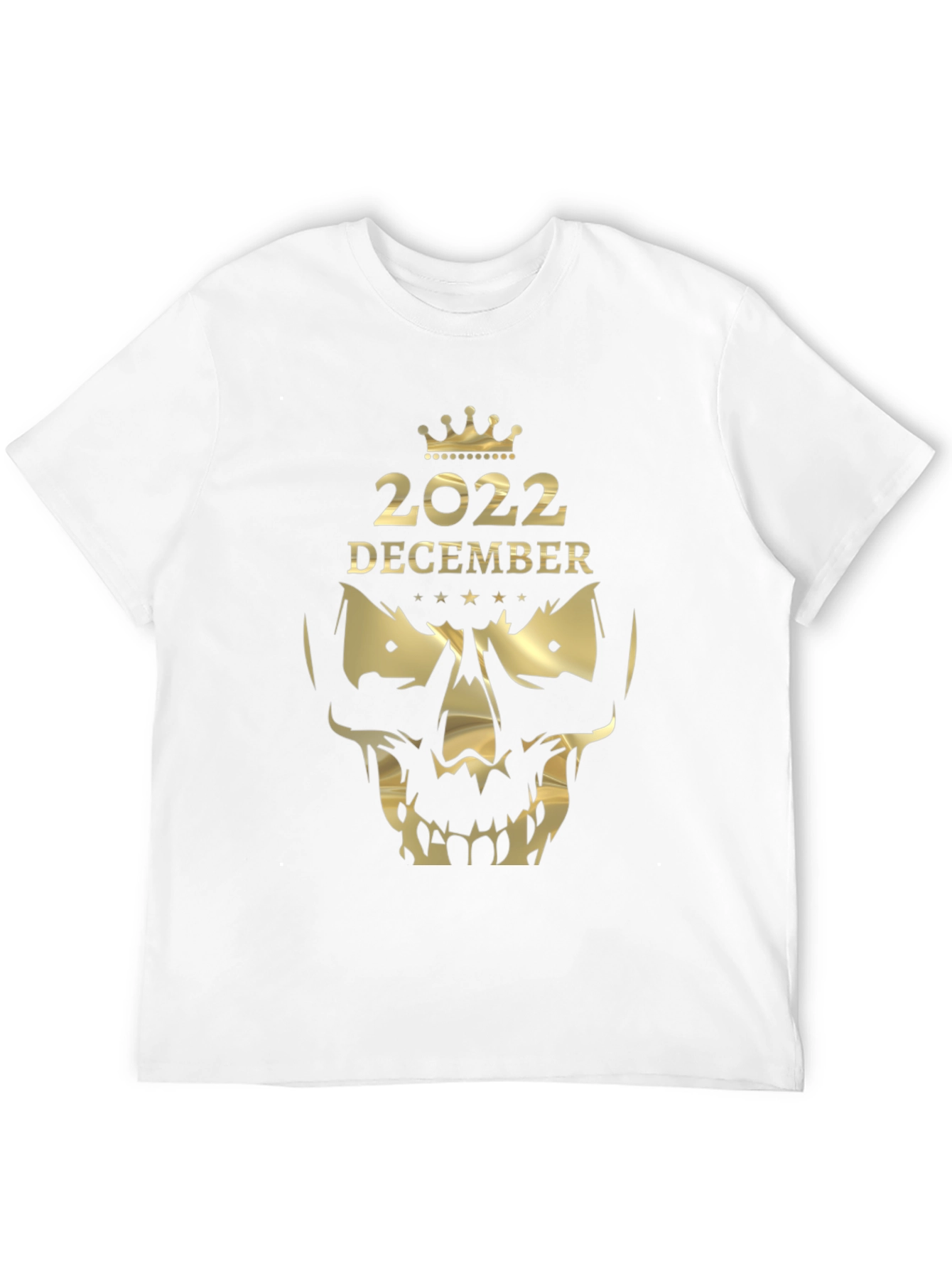 December 2022 Skull Graphic T-Shirt