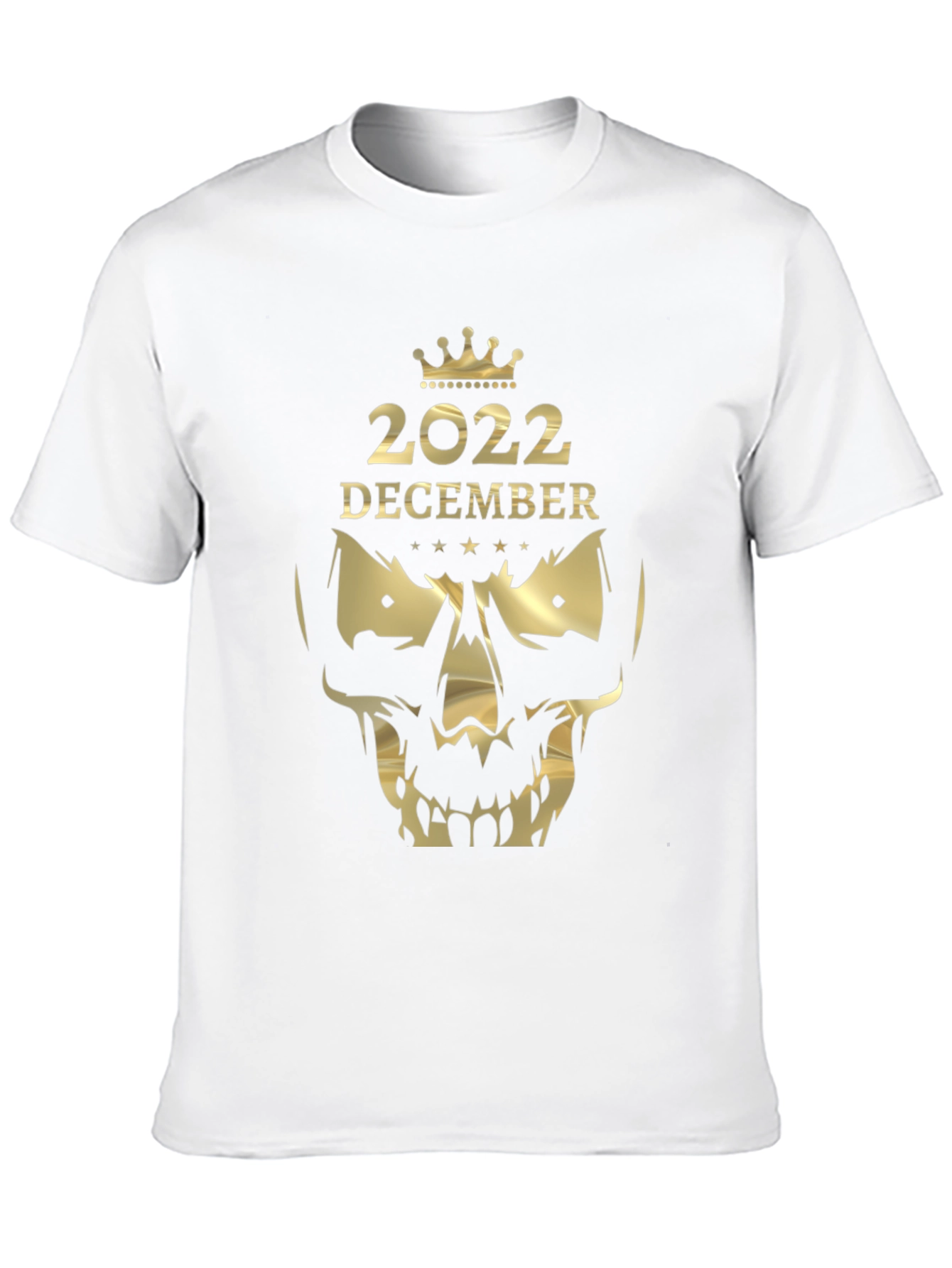 December 2022 Skull Graphic T-Shirt
