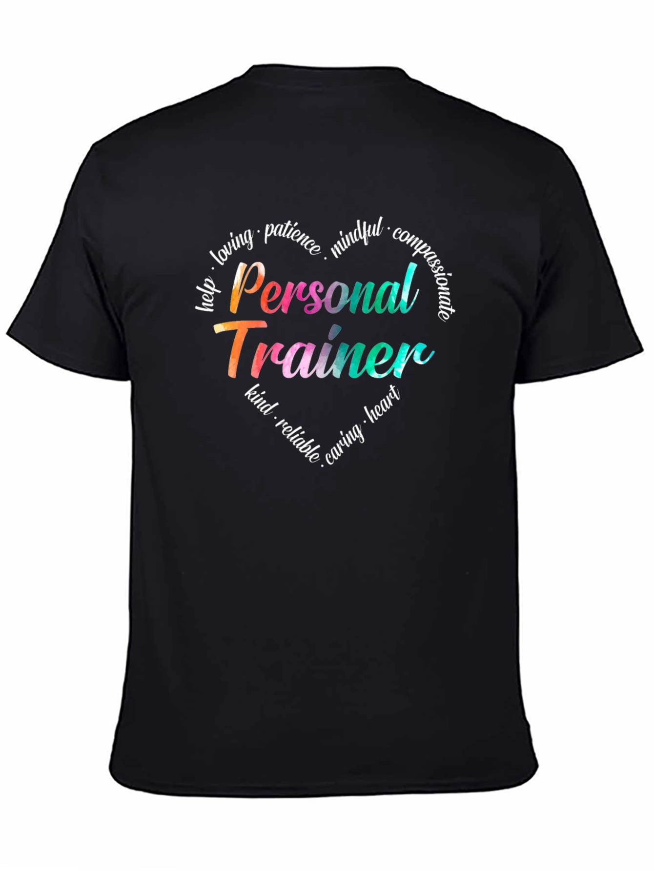 Personal Trainer Heart Graphic T-Shirt - Motivational Fitness Tee