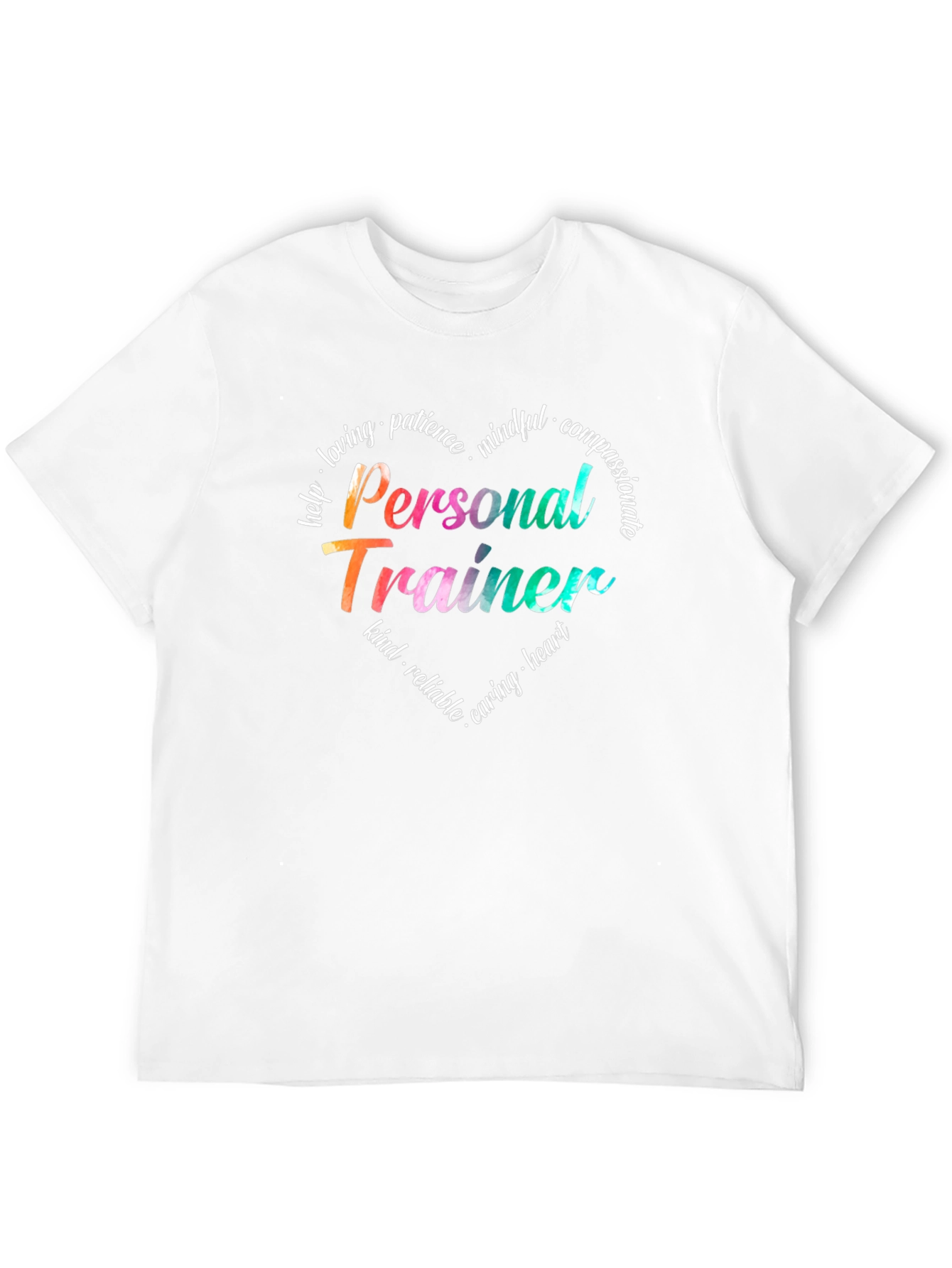 Personal Trainer Heart Graphic T-Shirt - Motivational Fitness Tee