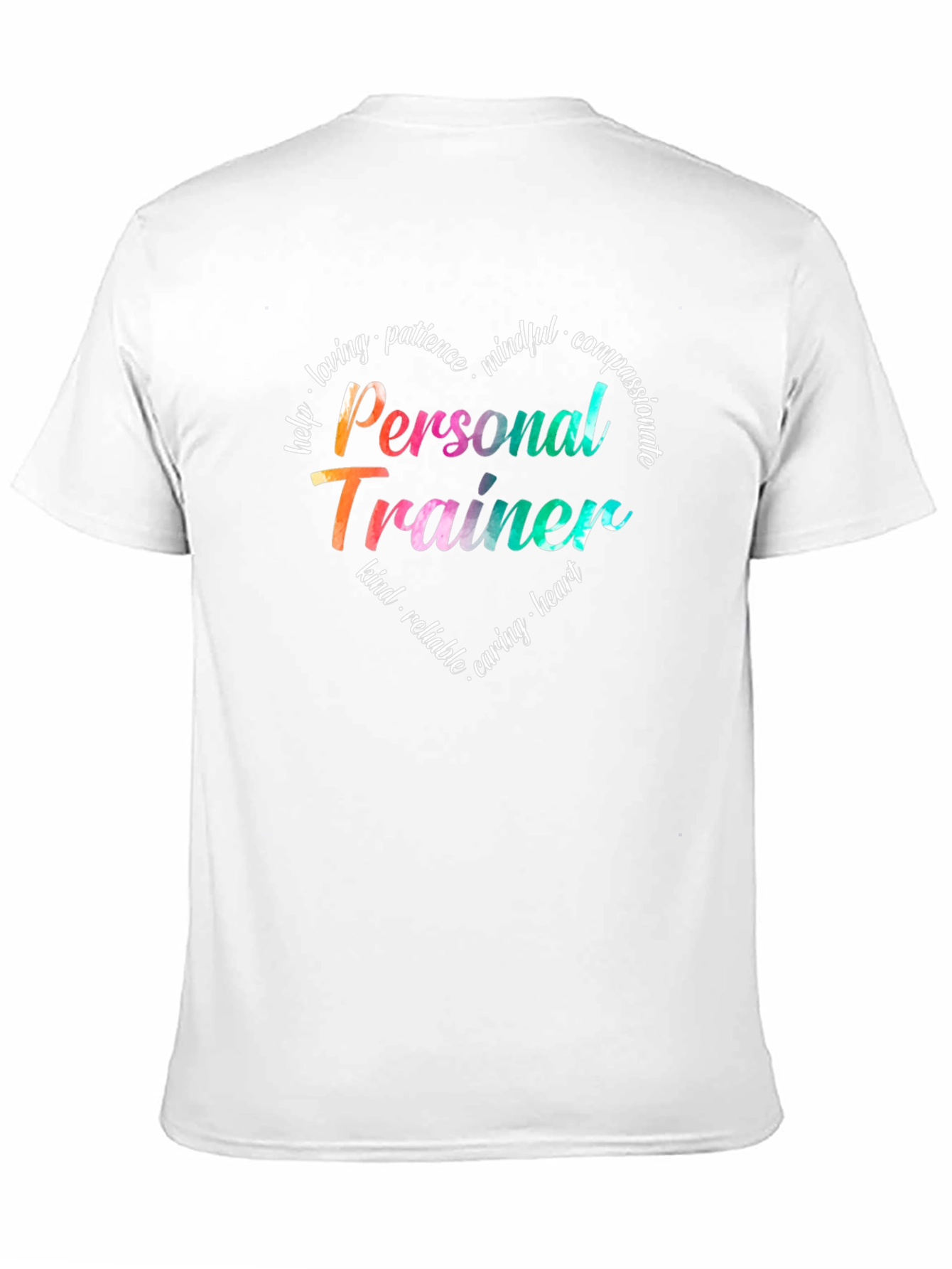 Personal Trainer Heart Graphic T-Shirt - Motivational Fitness Tee