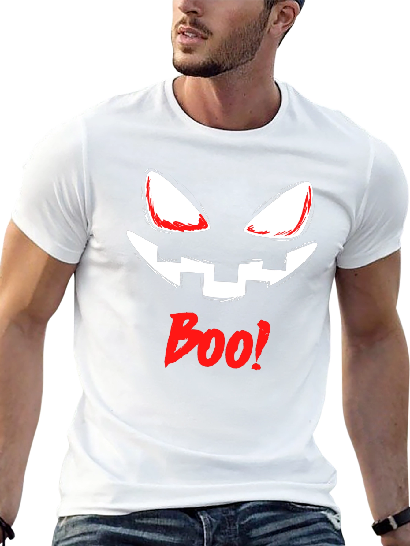 Halloween Pumpkin Face Boo! T-Shirt