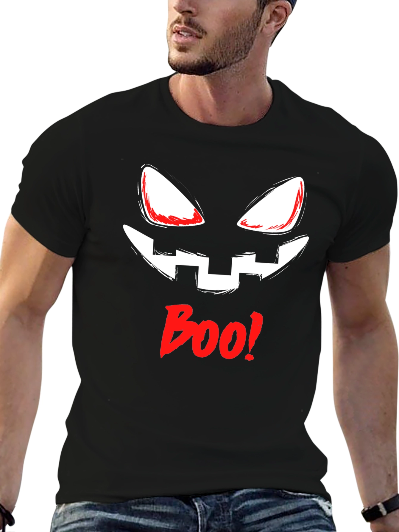 Halloween Pumpkin Face Boo! T-Shirt