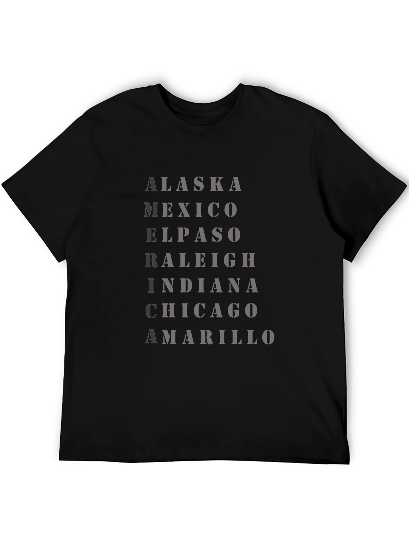 Travel Destination Black T-Shirt