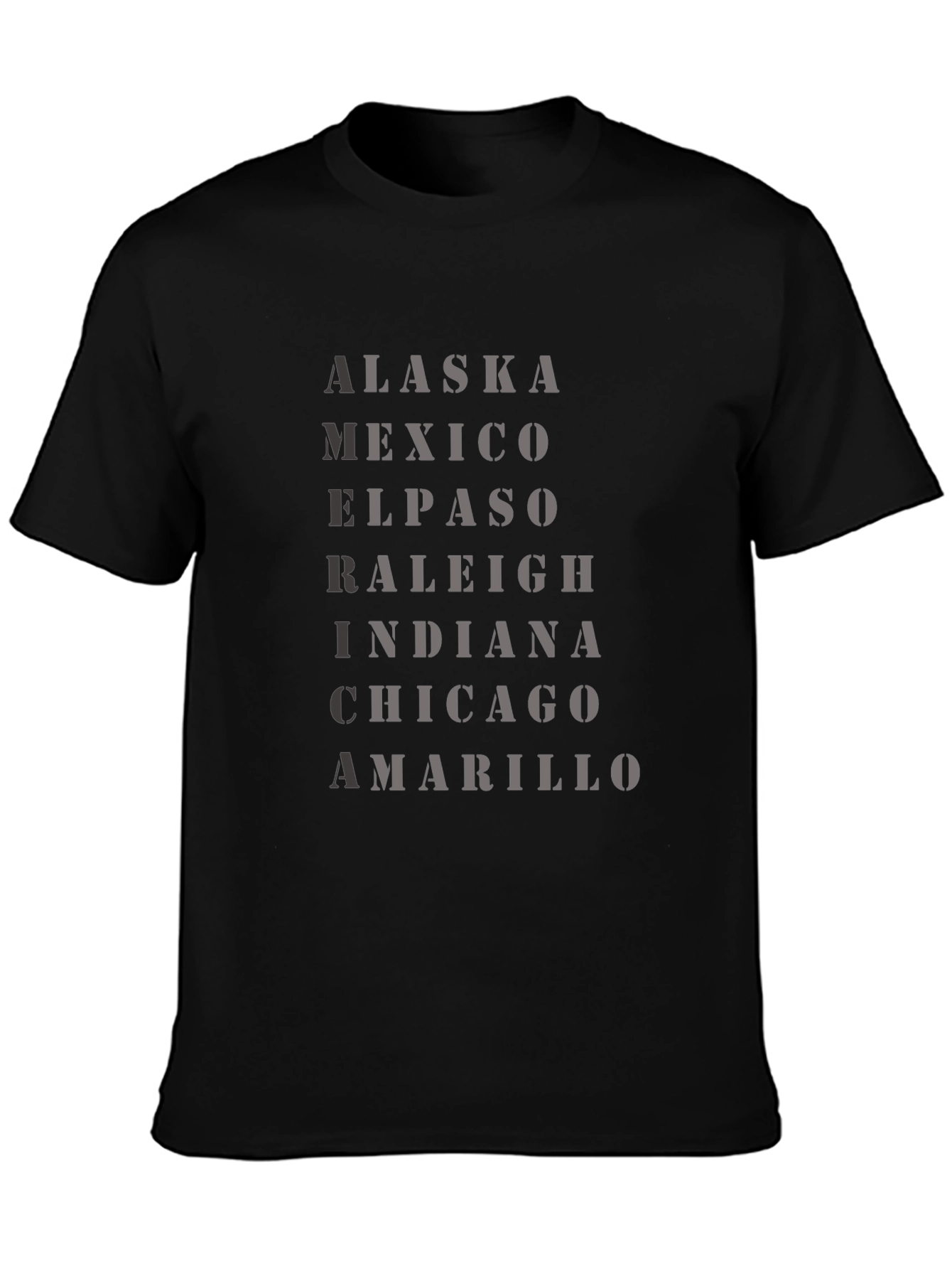 Travel Destination Black T-Shirt