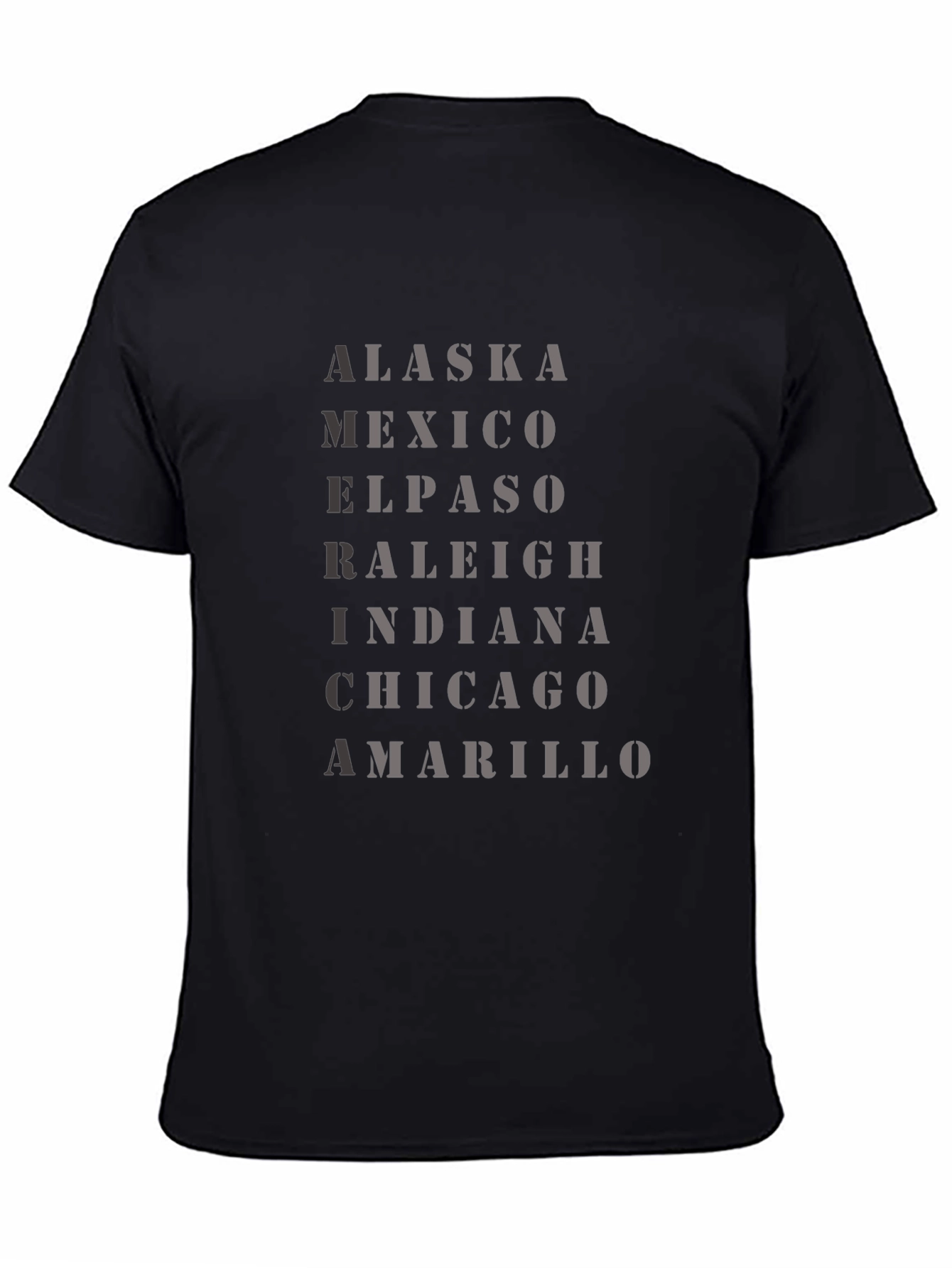 Travel Destination Black T-Shirt