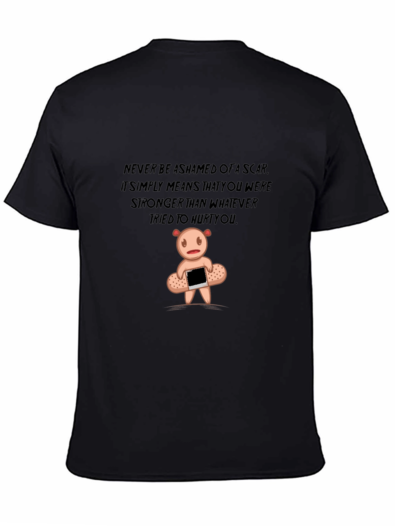 Inspirational Scar Bear Graphic T-Shirt