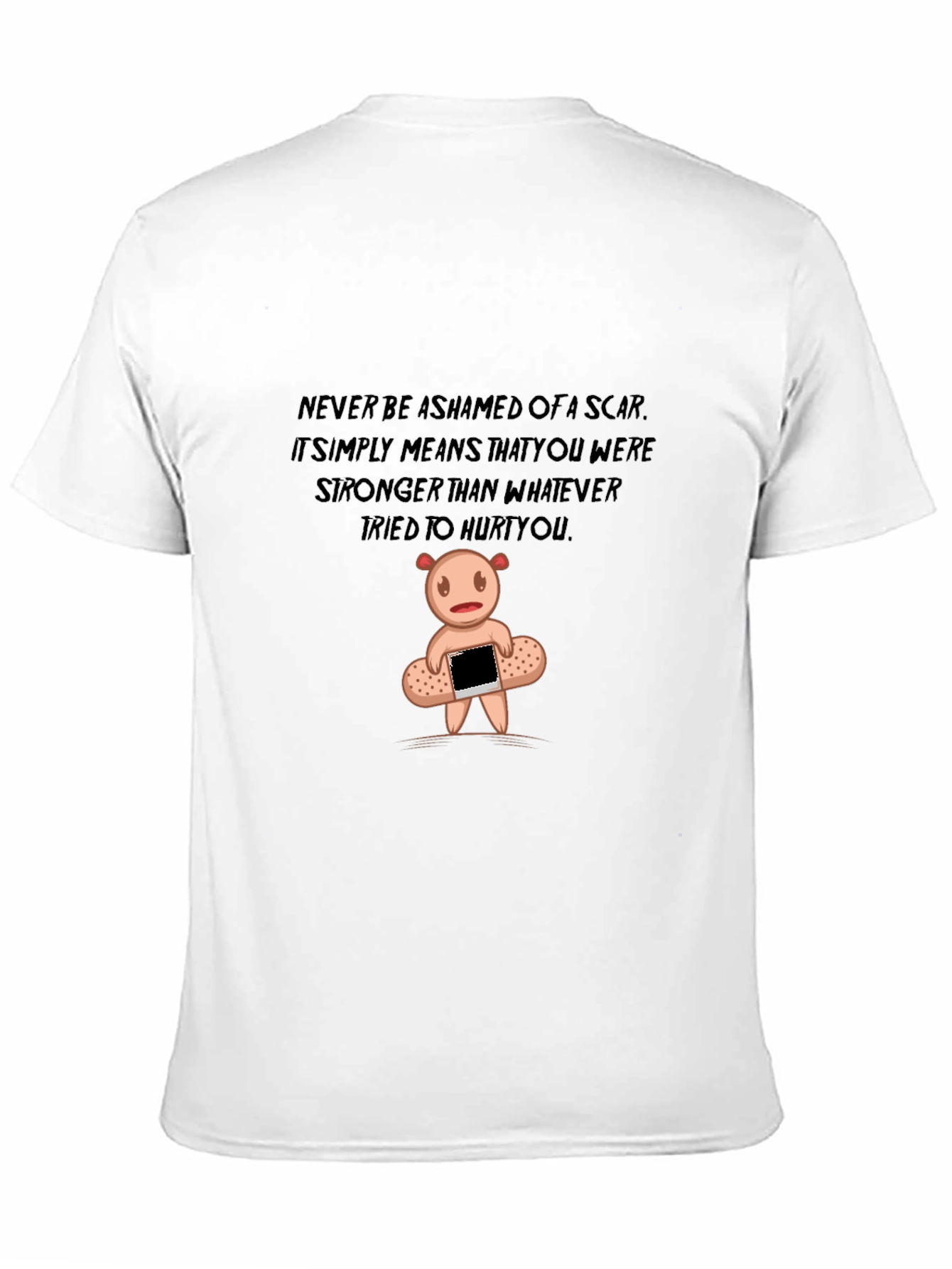 Inspirational Scar Bear Graphic T-Shirt