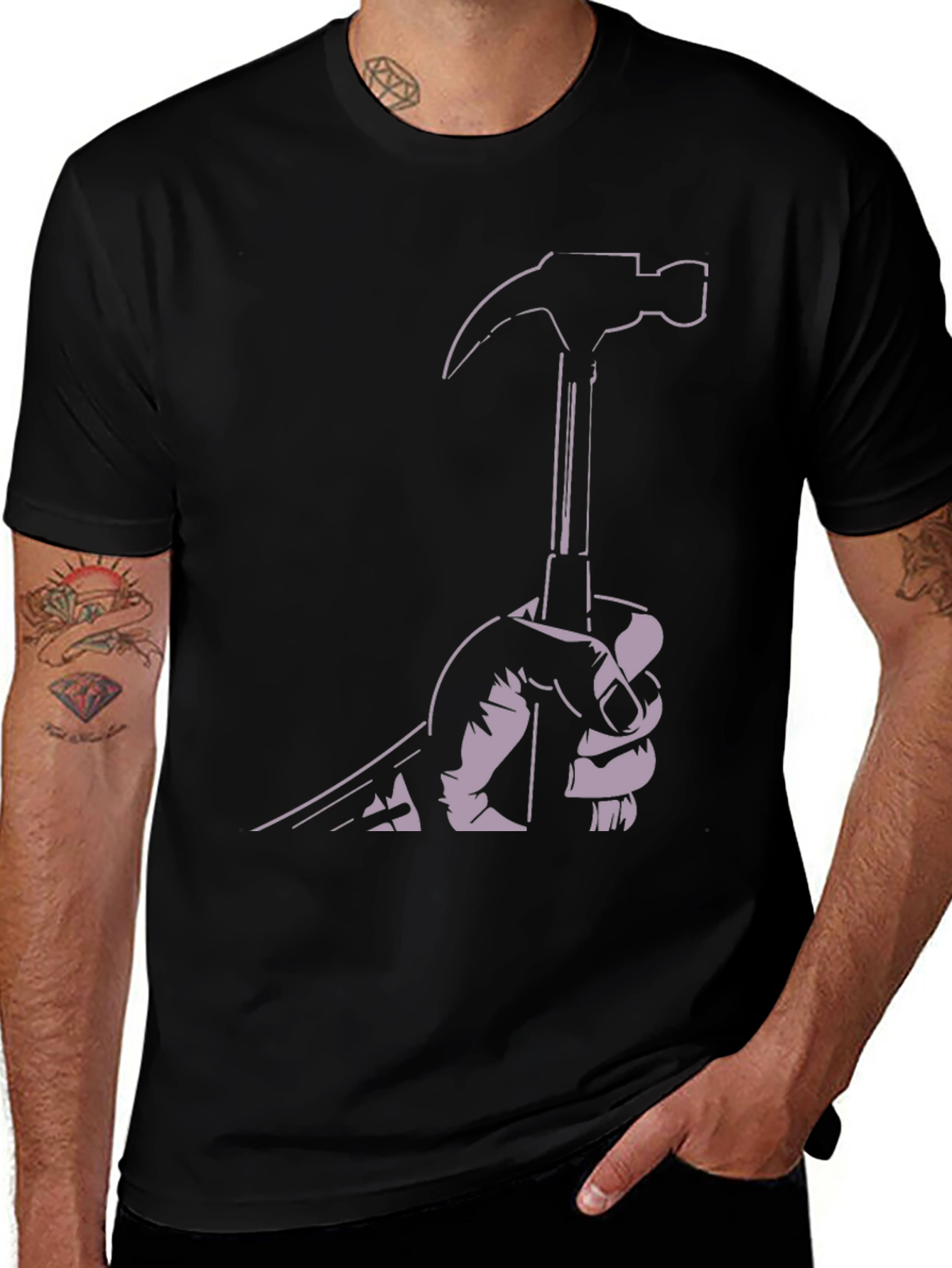 Hammer Time Black Graphic Tee