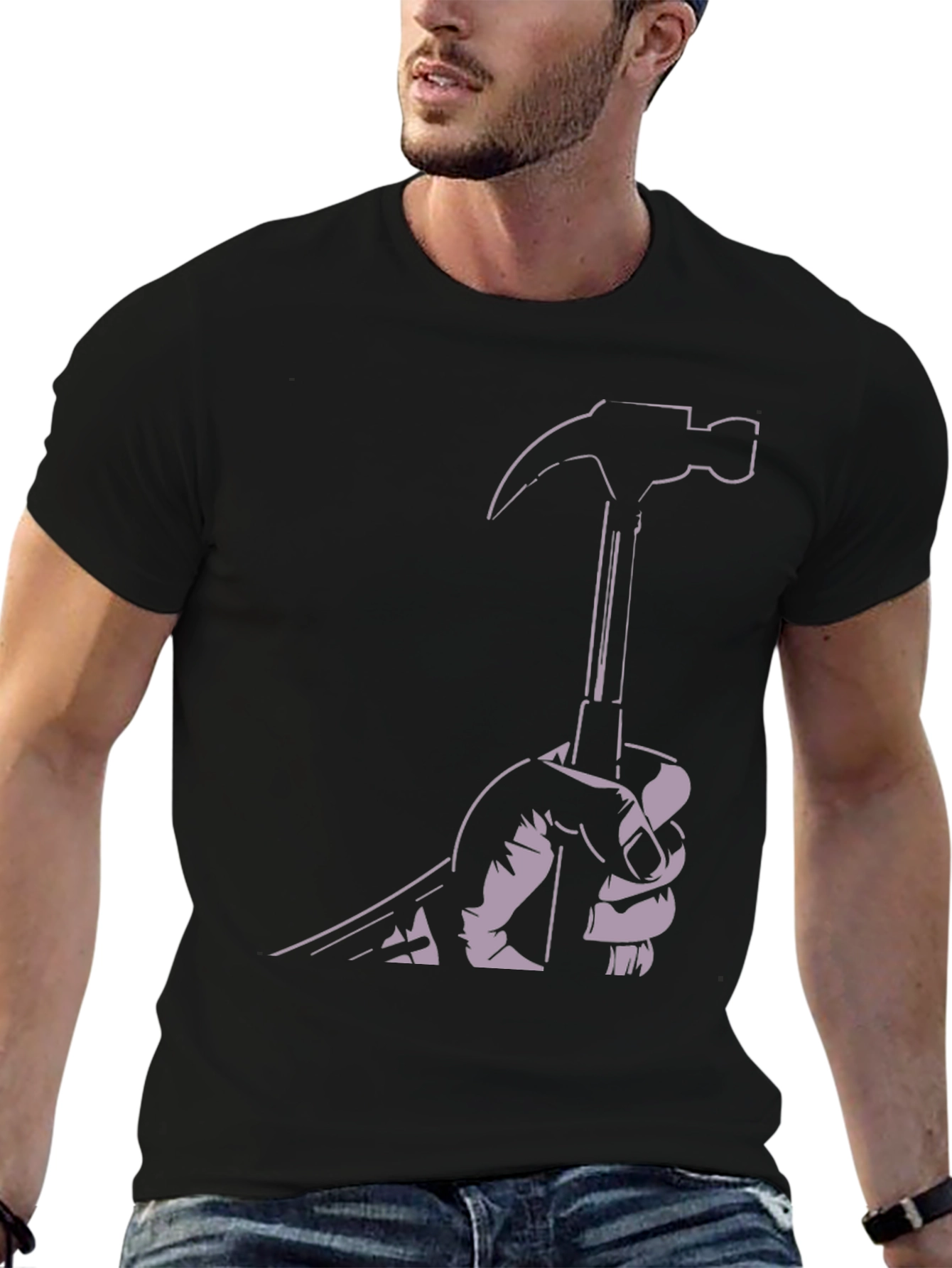 Hammer Time Black Graphic Tee