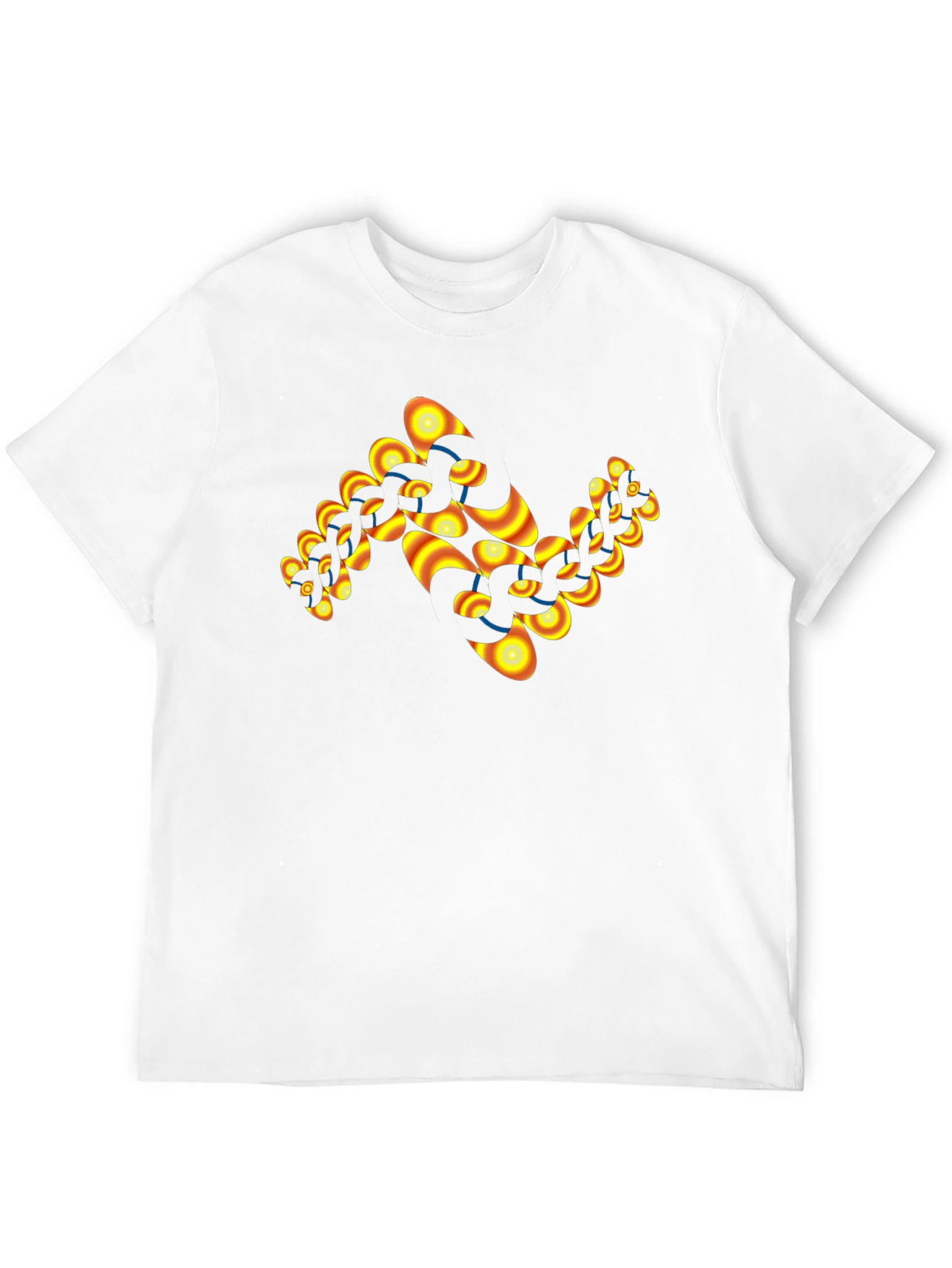 Abstract Chain Link T-Shirt - Black