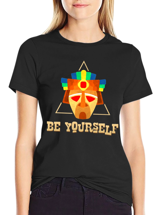 Be Yourself Aztec Mask T-Shirt