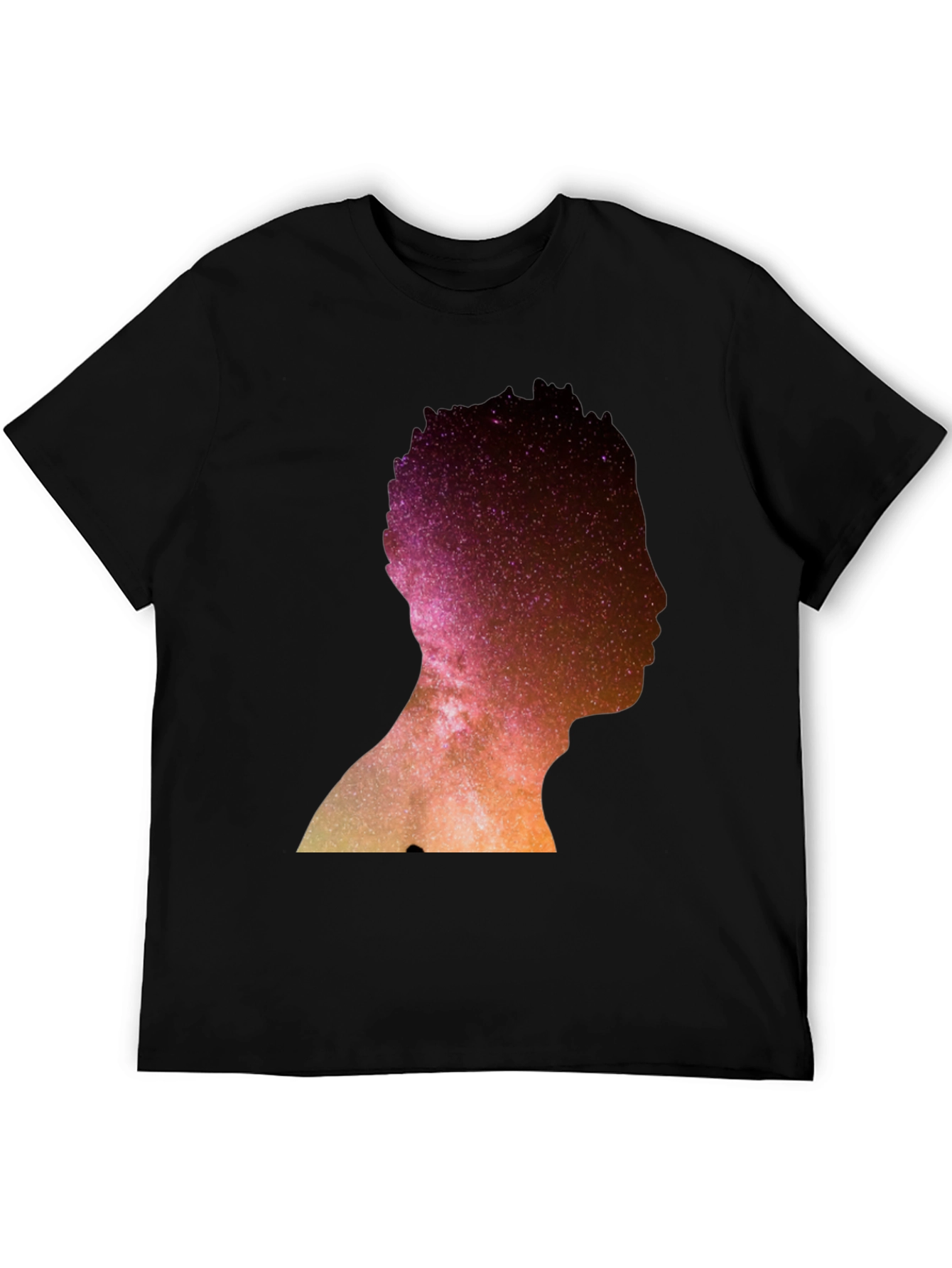 Nebula Silhouette Graphic Tee - Black