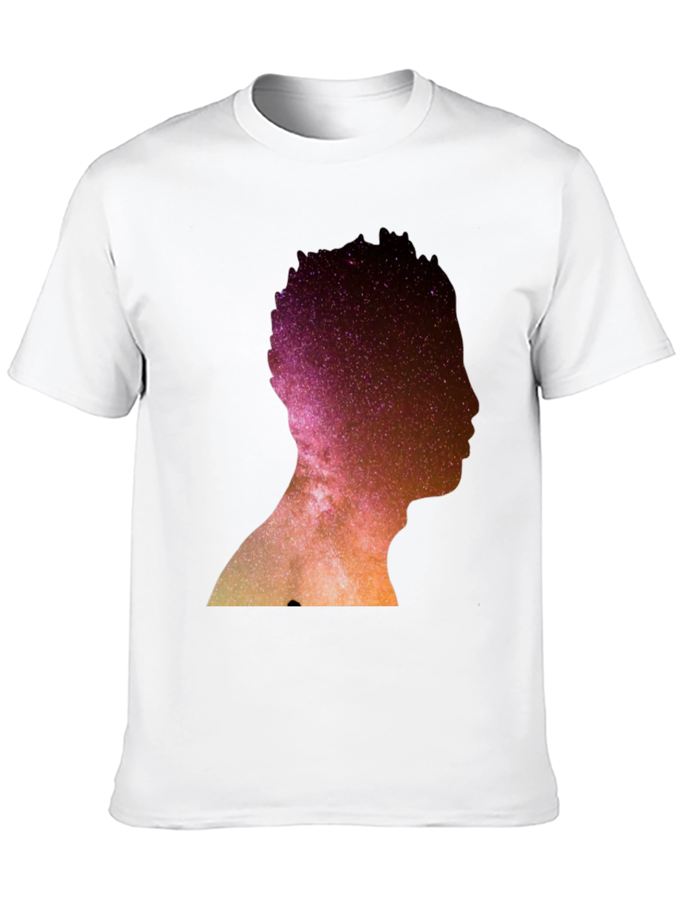 Nebula Silhouette Graphic Tee - Black