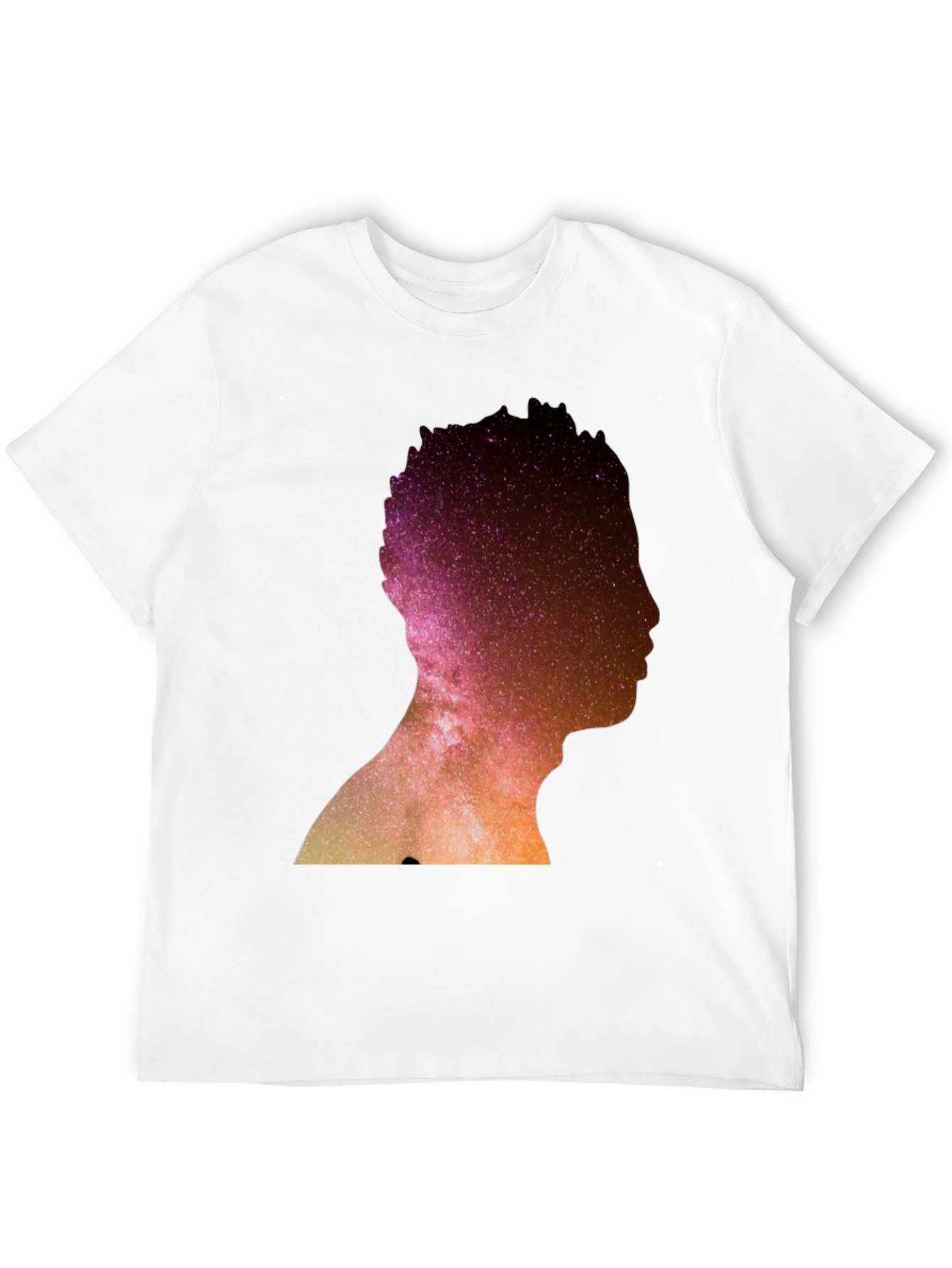 Nebula Silhouette Graphic Tee - Black