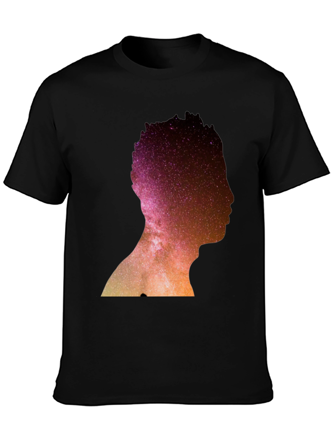 Nebula Silhouette Graphic Tee - Black