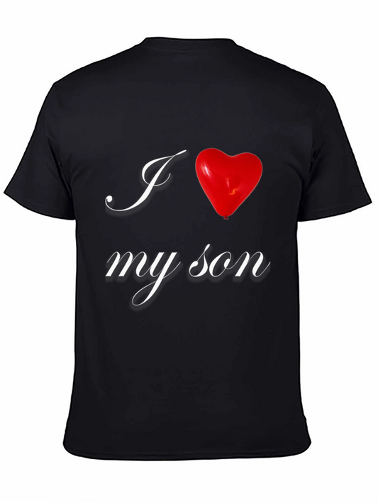 I Love My Son Graphic Tee - Black