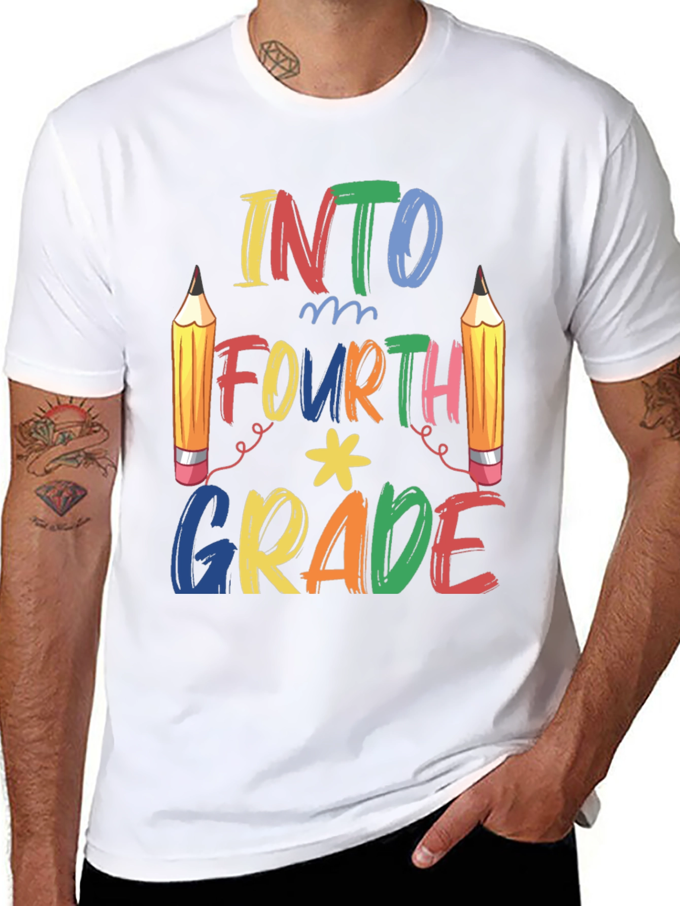 Into Fourth Grade T-Shirt - Back to School