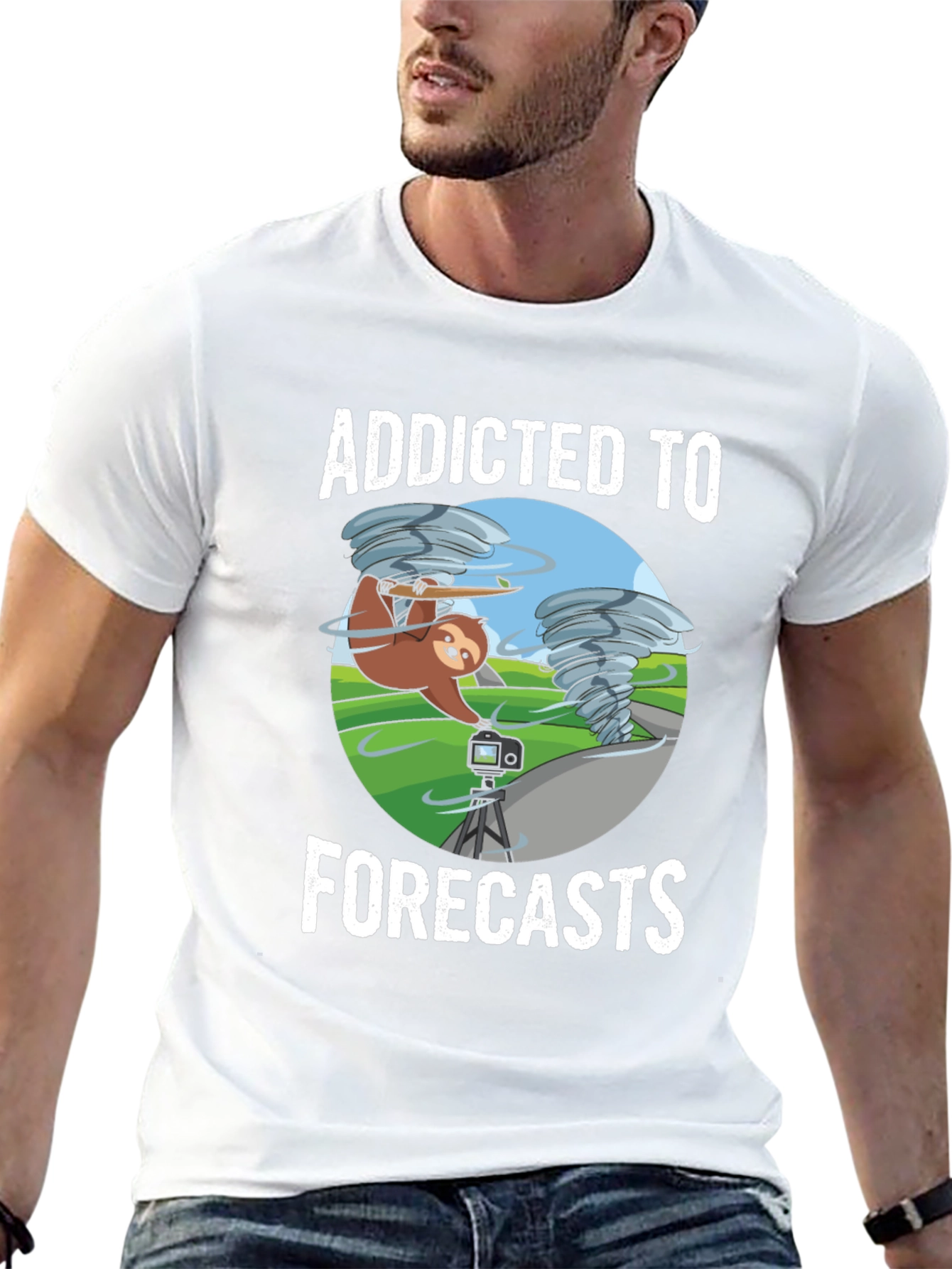 Addicted to Forecasts Sloth T-Shirt