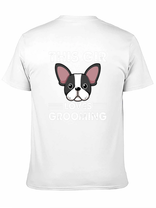 This Girl Loves Grooming Dog Graphic T-Shirt