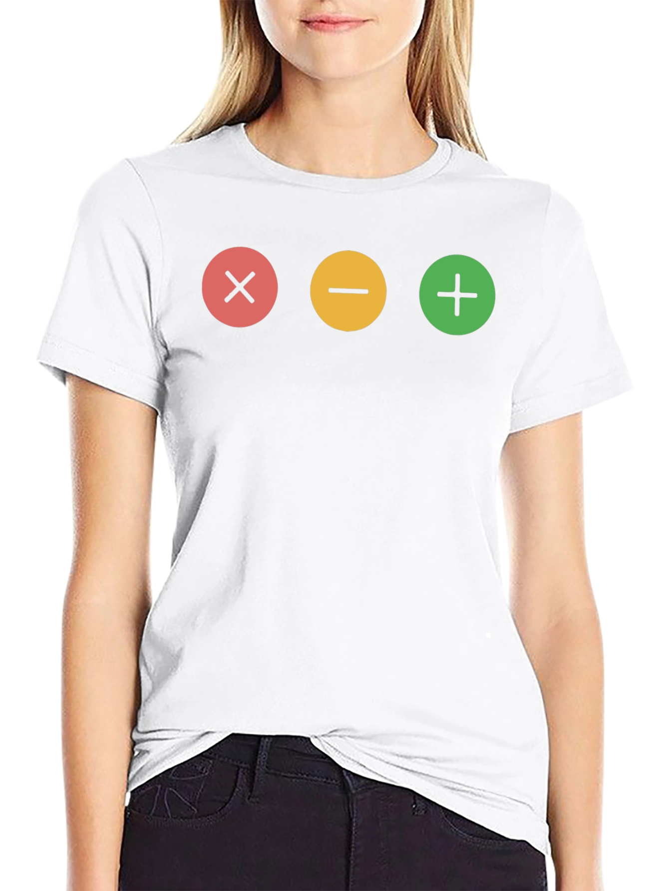 Math Equation Graphic Print Black T-Shirt