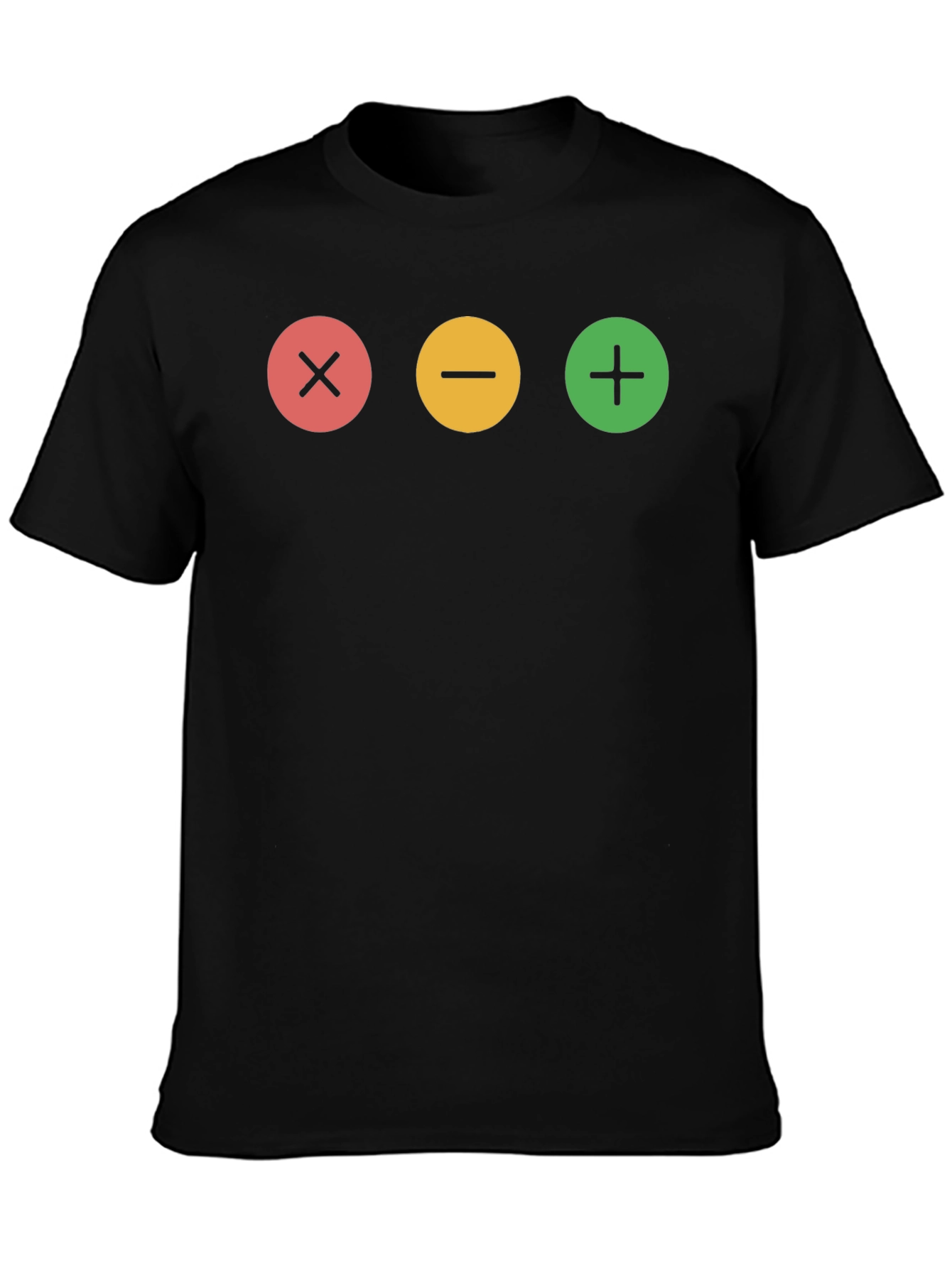 Math Equation Graphic Print Black T-Shirt