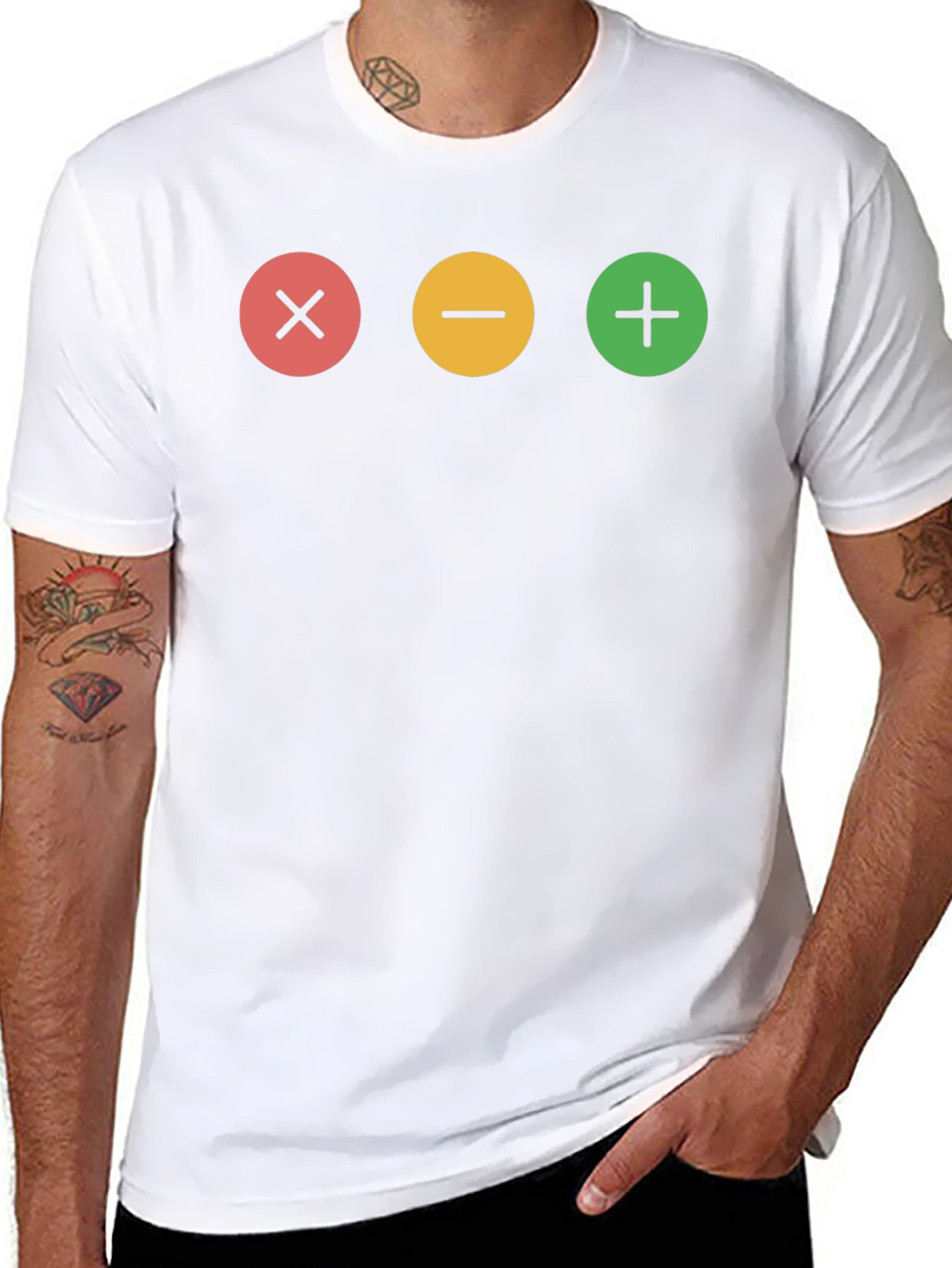 Math Equation Graphic Print Black T-Shirt