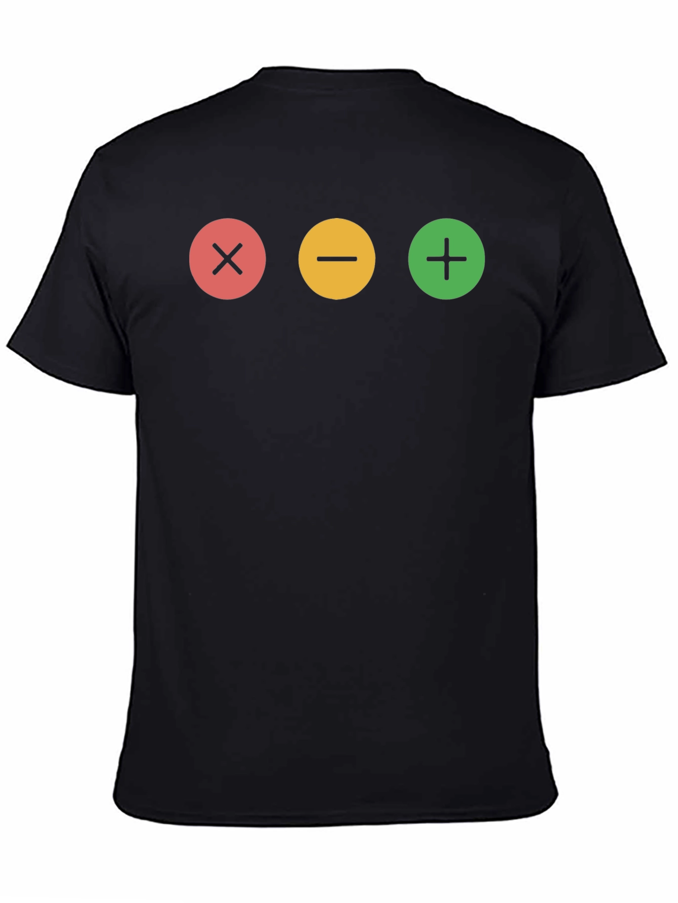 Math Equation Graphic Print Black T-Shirt