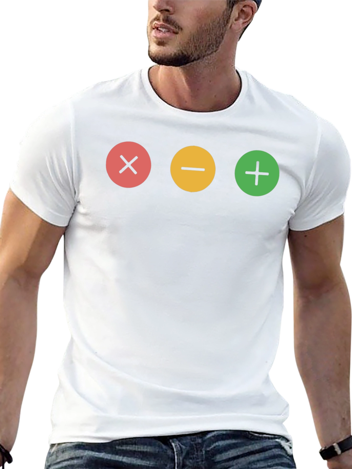 Math Equation Graphic Print Black T-Shirt
