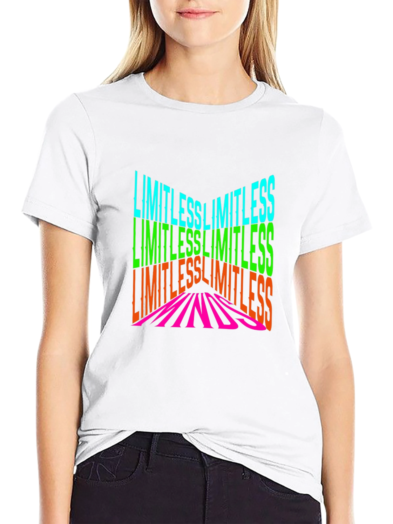 Limitless Minds Graphic Print Black T-Shirt