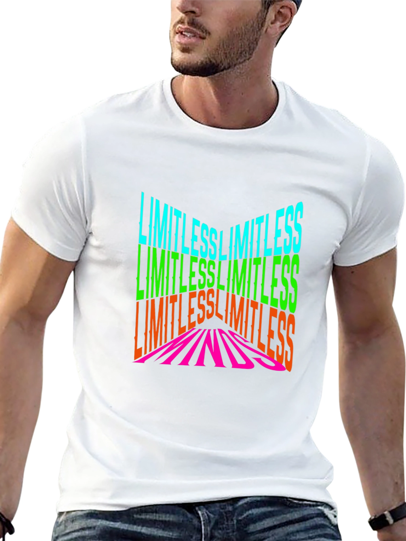 Limitless Minds Graphic Print Black T-Shirt