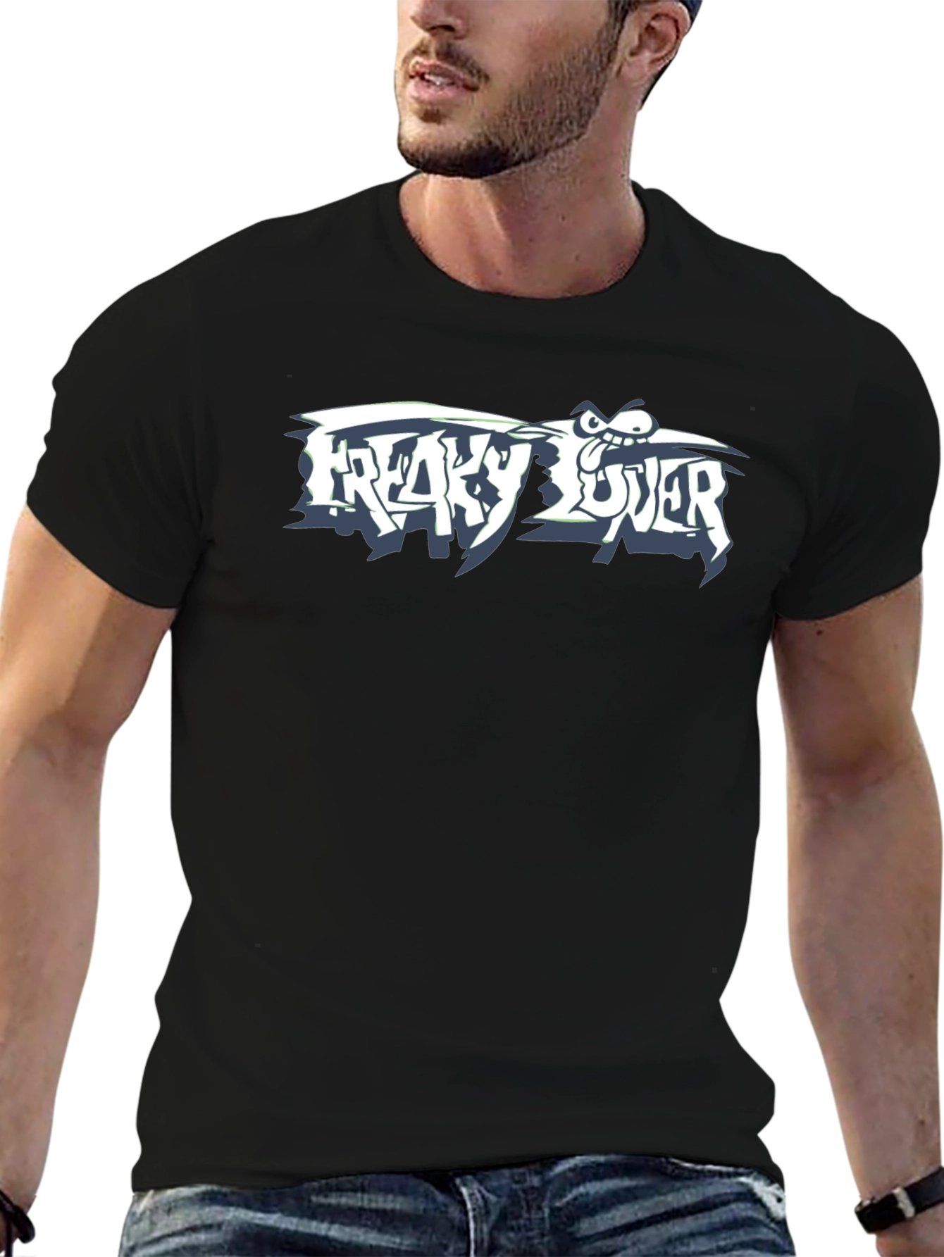 Freaky Lover Graphic T-Shirt - Black