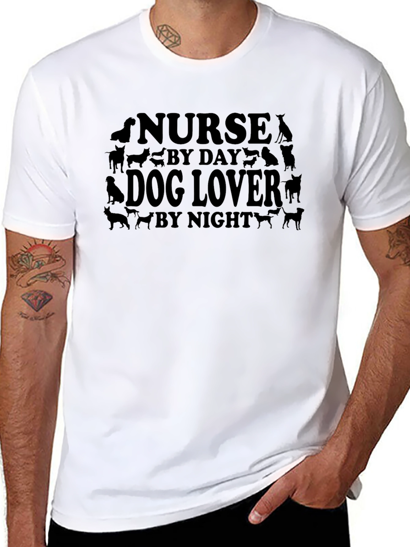 Nurse By Day Dog Lover By Night T-Shirt