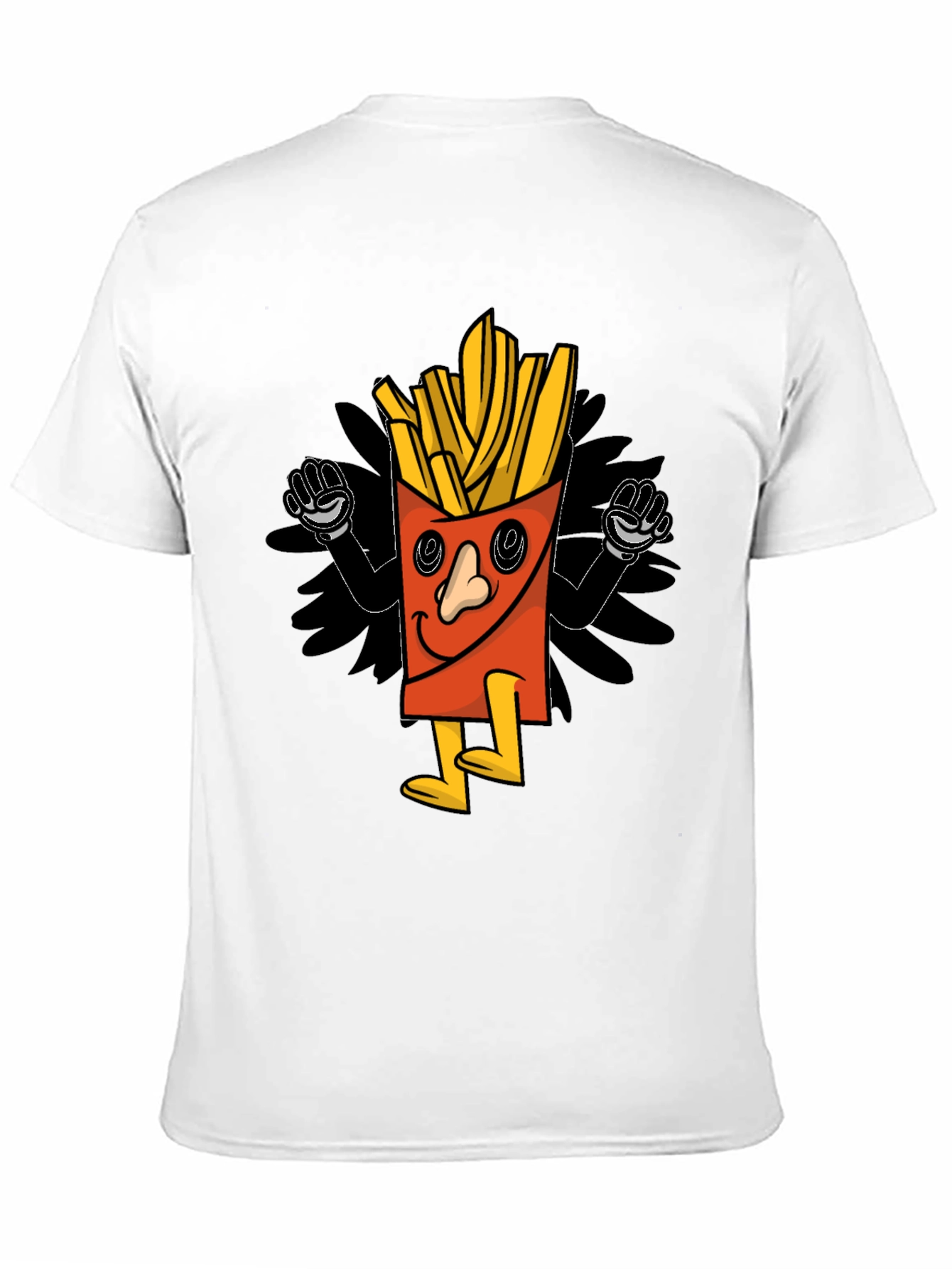 Cartoon Fries Graphic T-Shirt