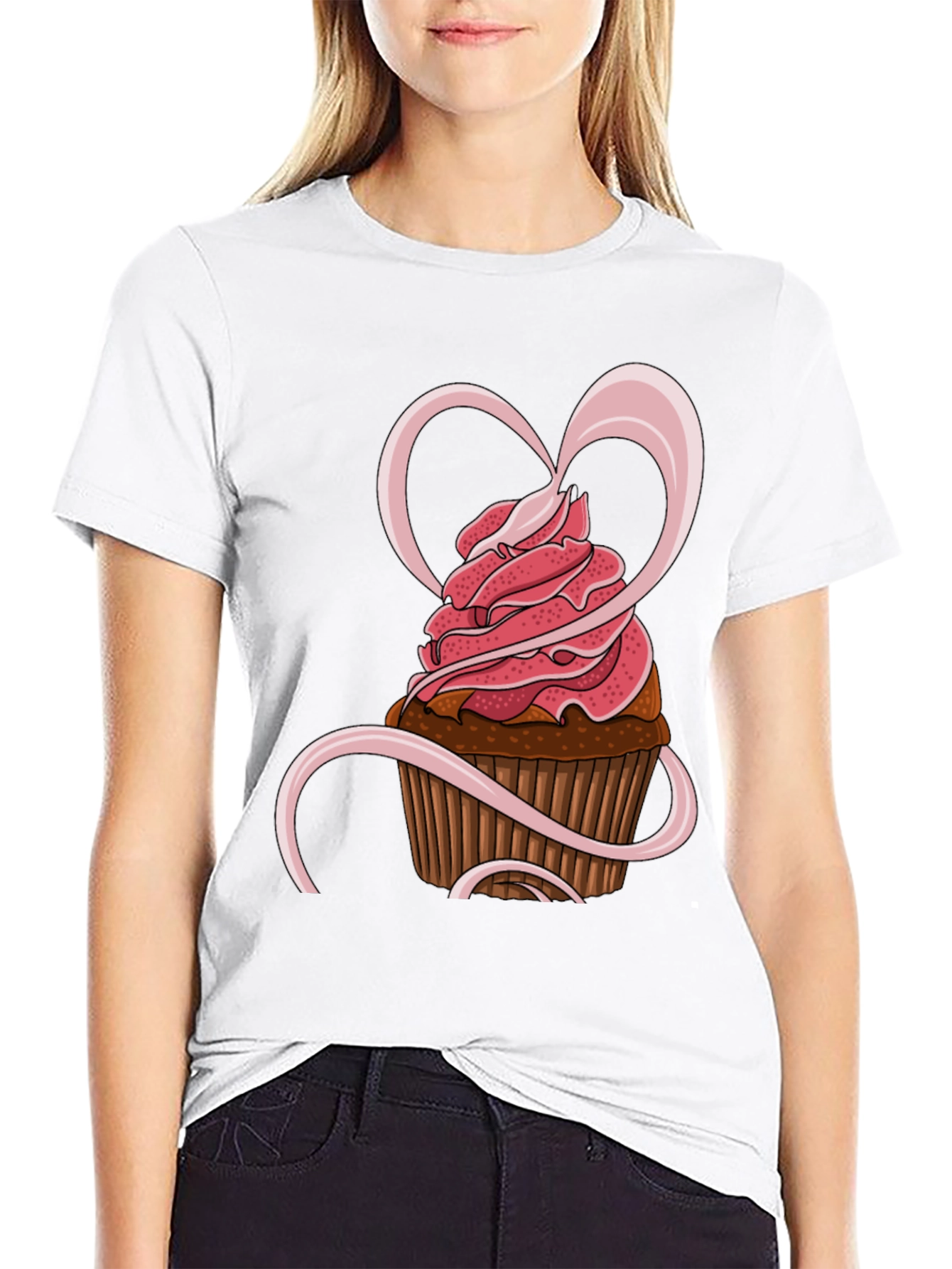 Cupcake Heart Graphic Tee
