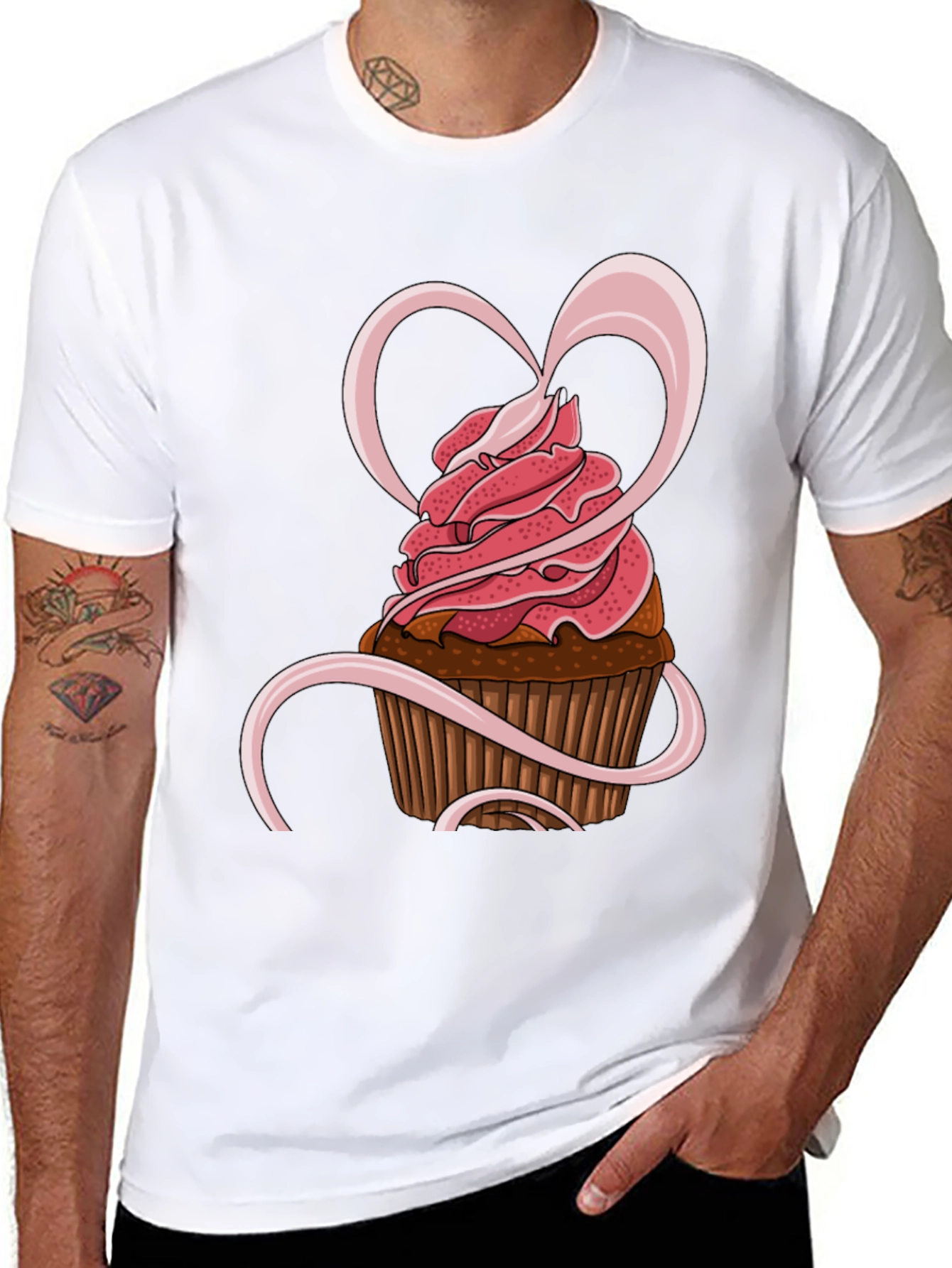 Cupcake Heart Graphic Tee