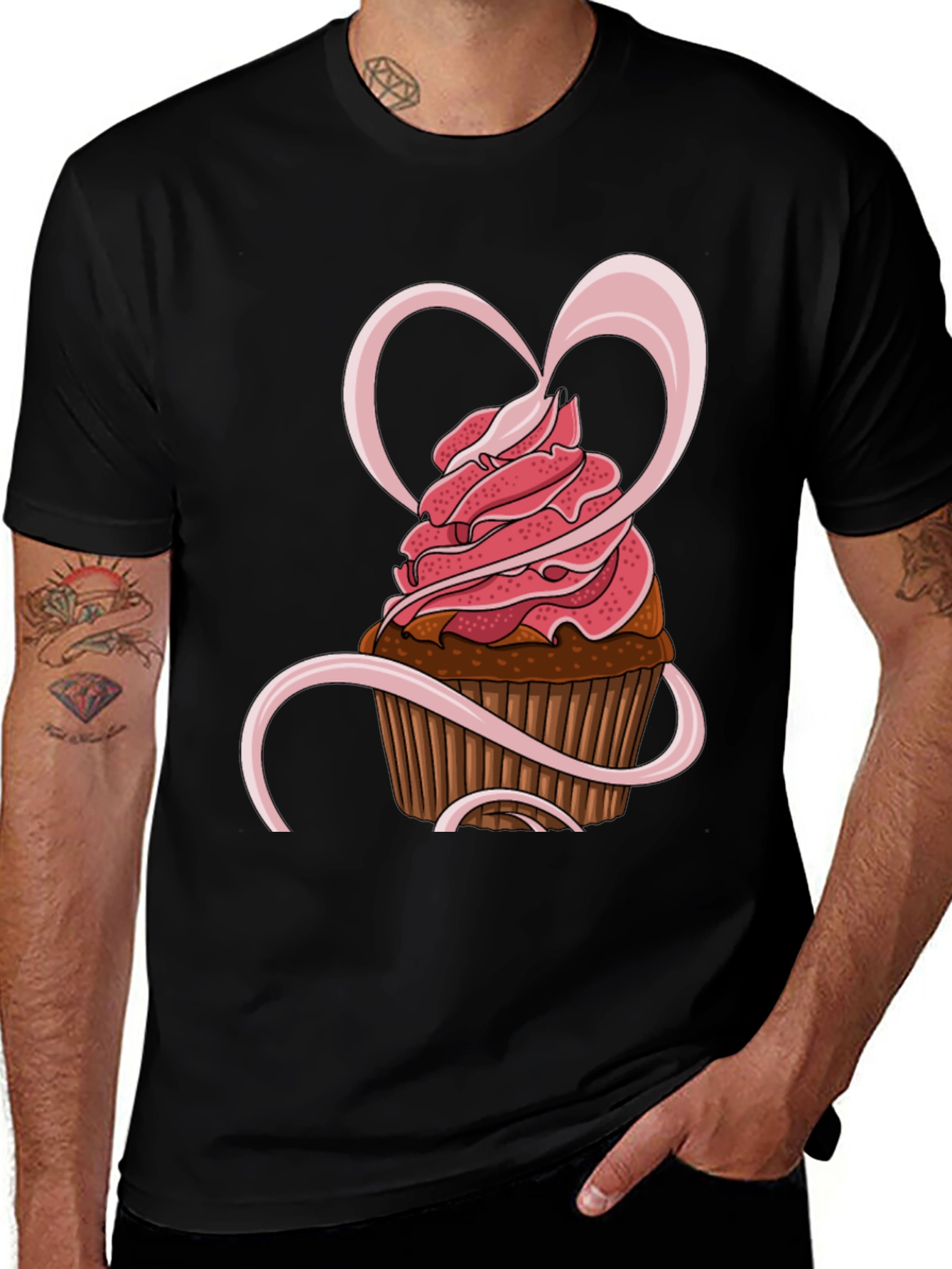 Cupcake Heart Graphic Tee