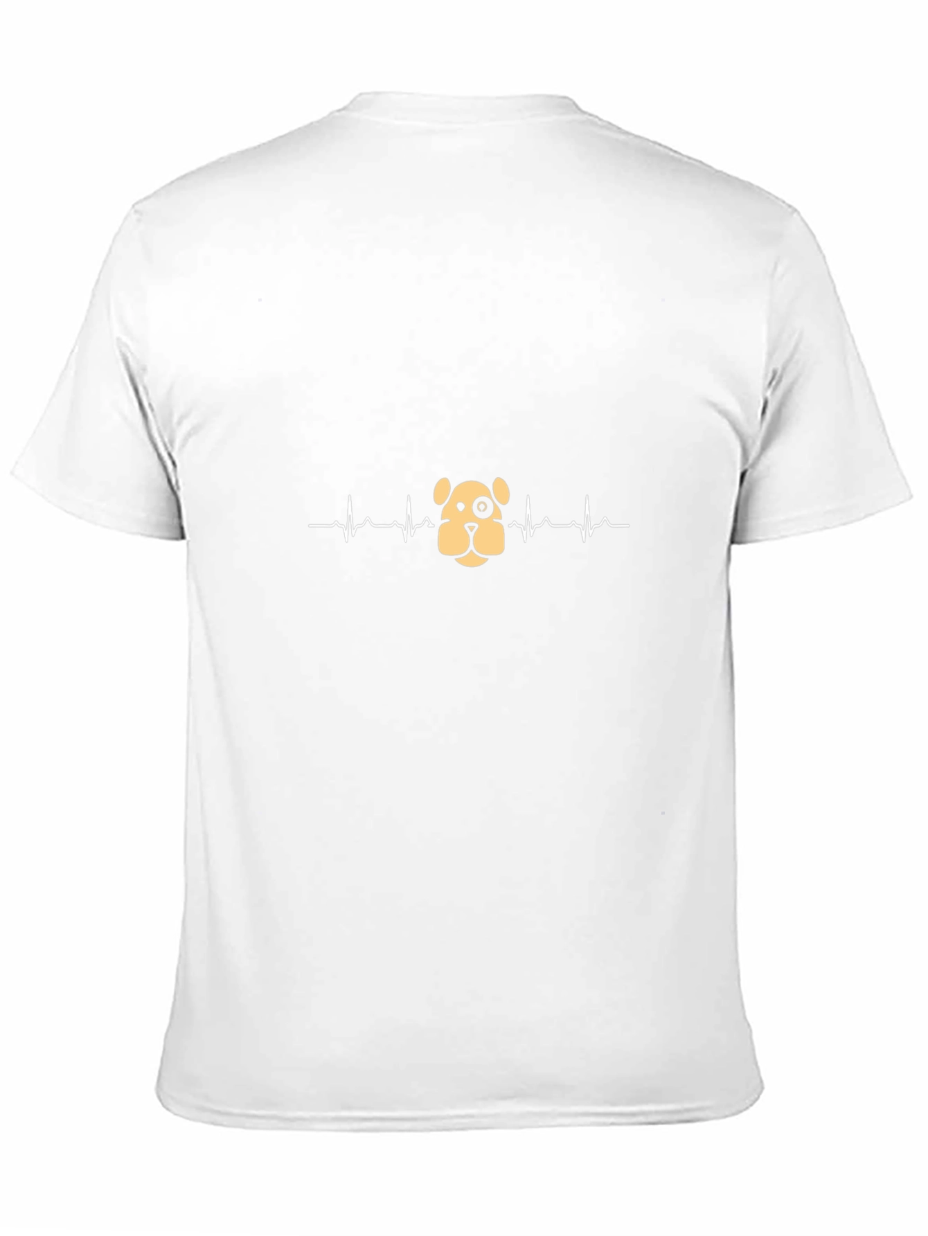 Dog Heartbeat T-Shirt - Black Cotton Tee