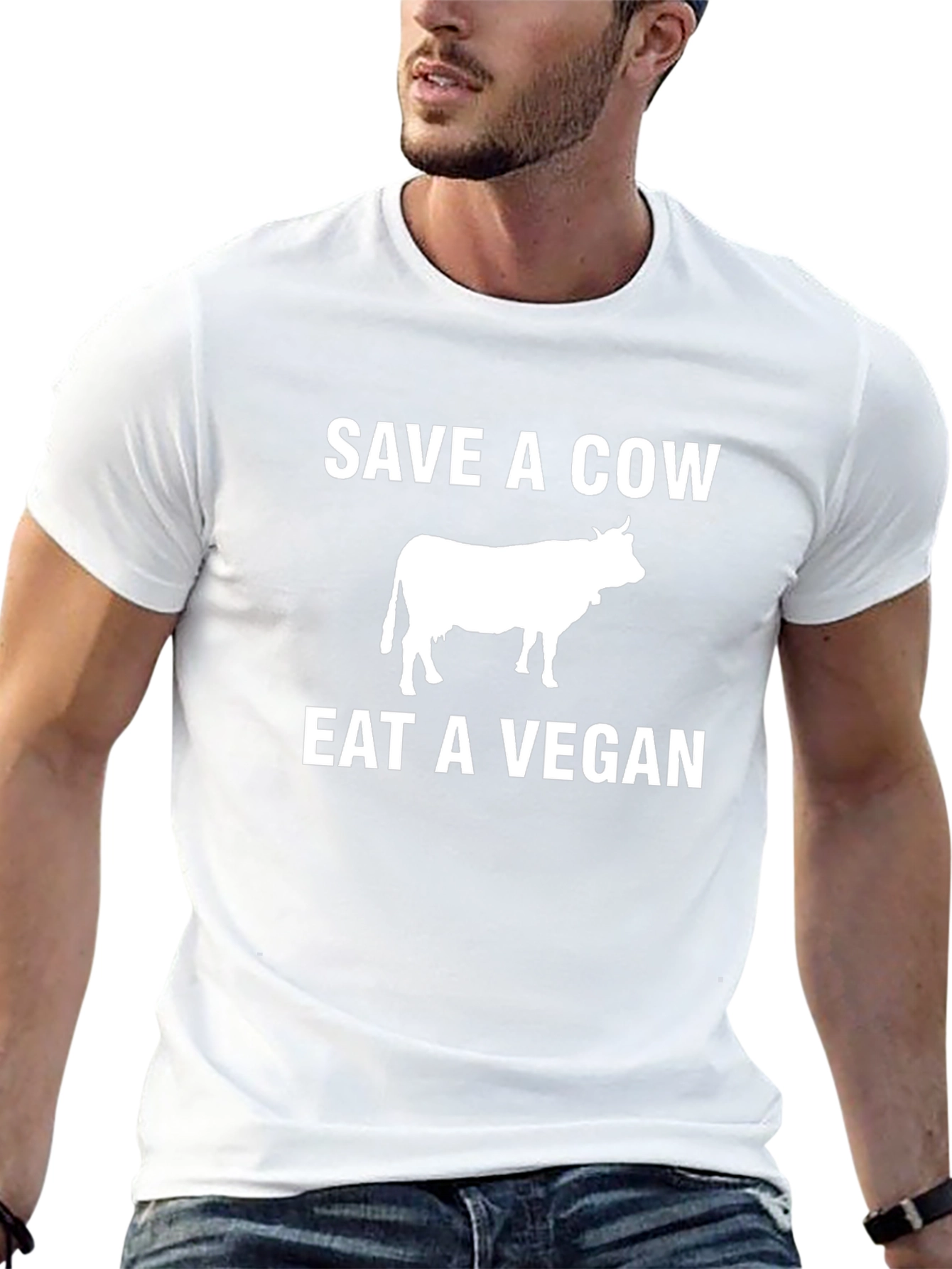 Save a Cow Eat a Vegan Graphic Tee